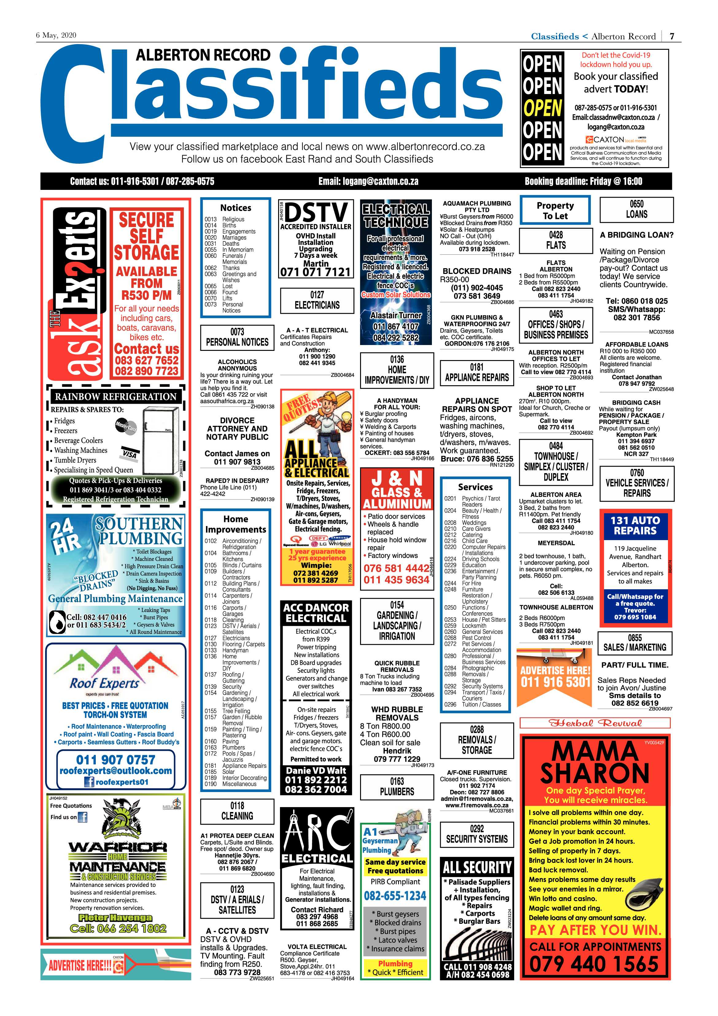 Alberton Record 06 May 2020 page 7