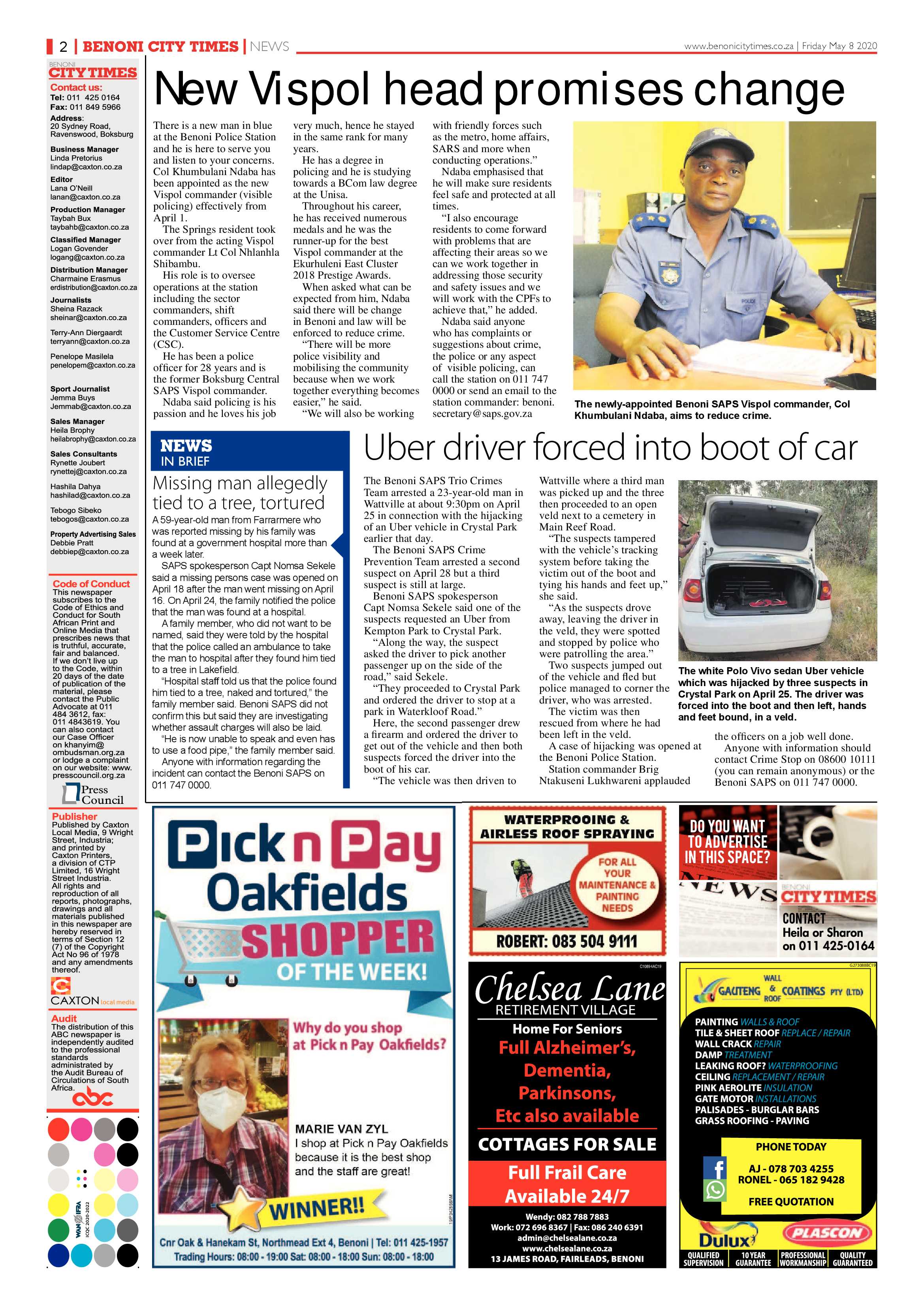 Benoni City Times 07 May 2020 page 2