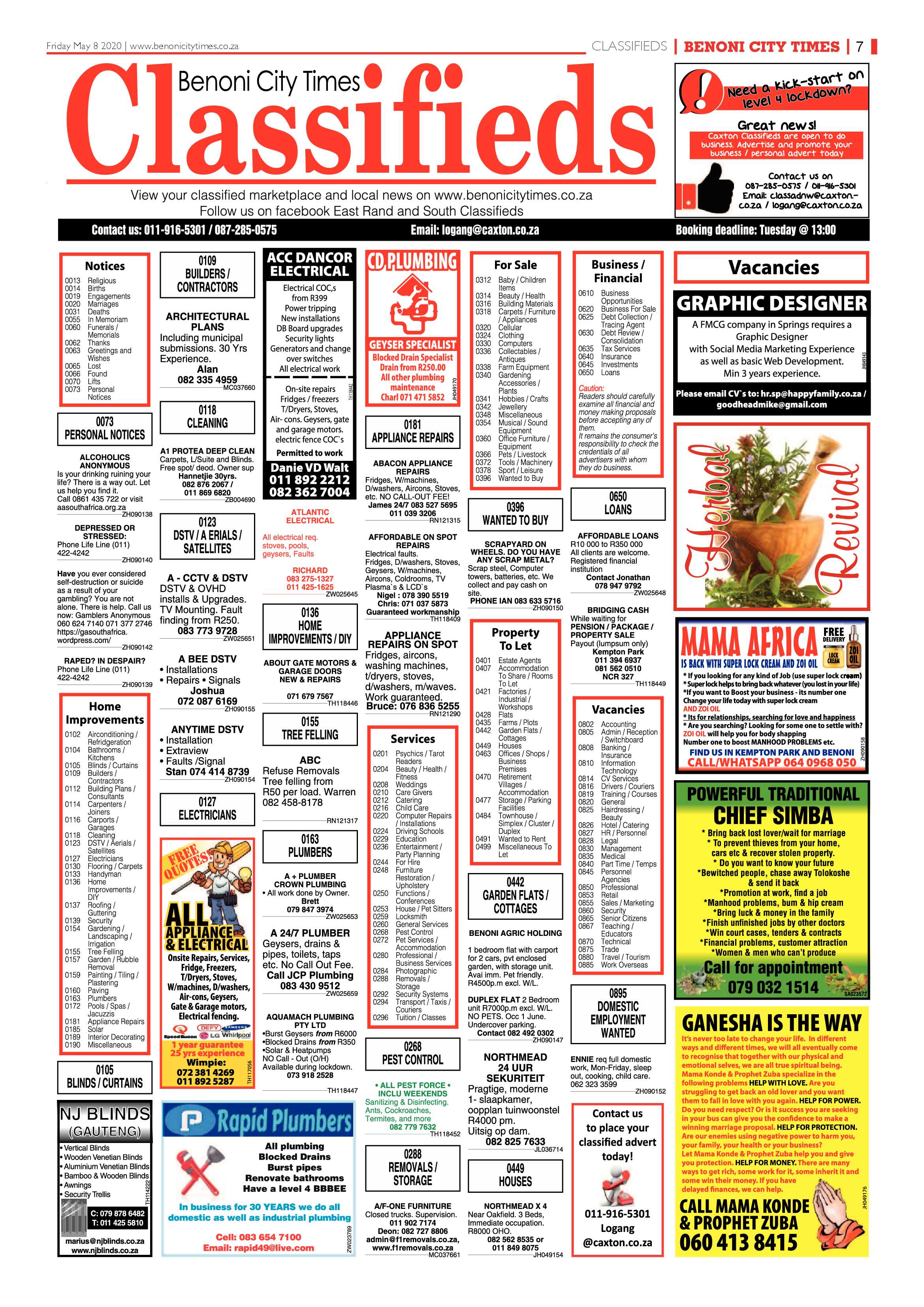 Benoni City Times 07 May 2020 page 7