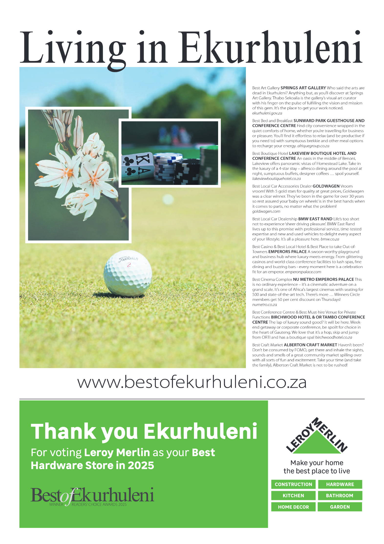 Best of Joburg Readers Choice Awards 2025 page 6