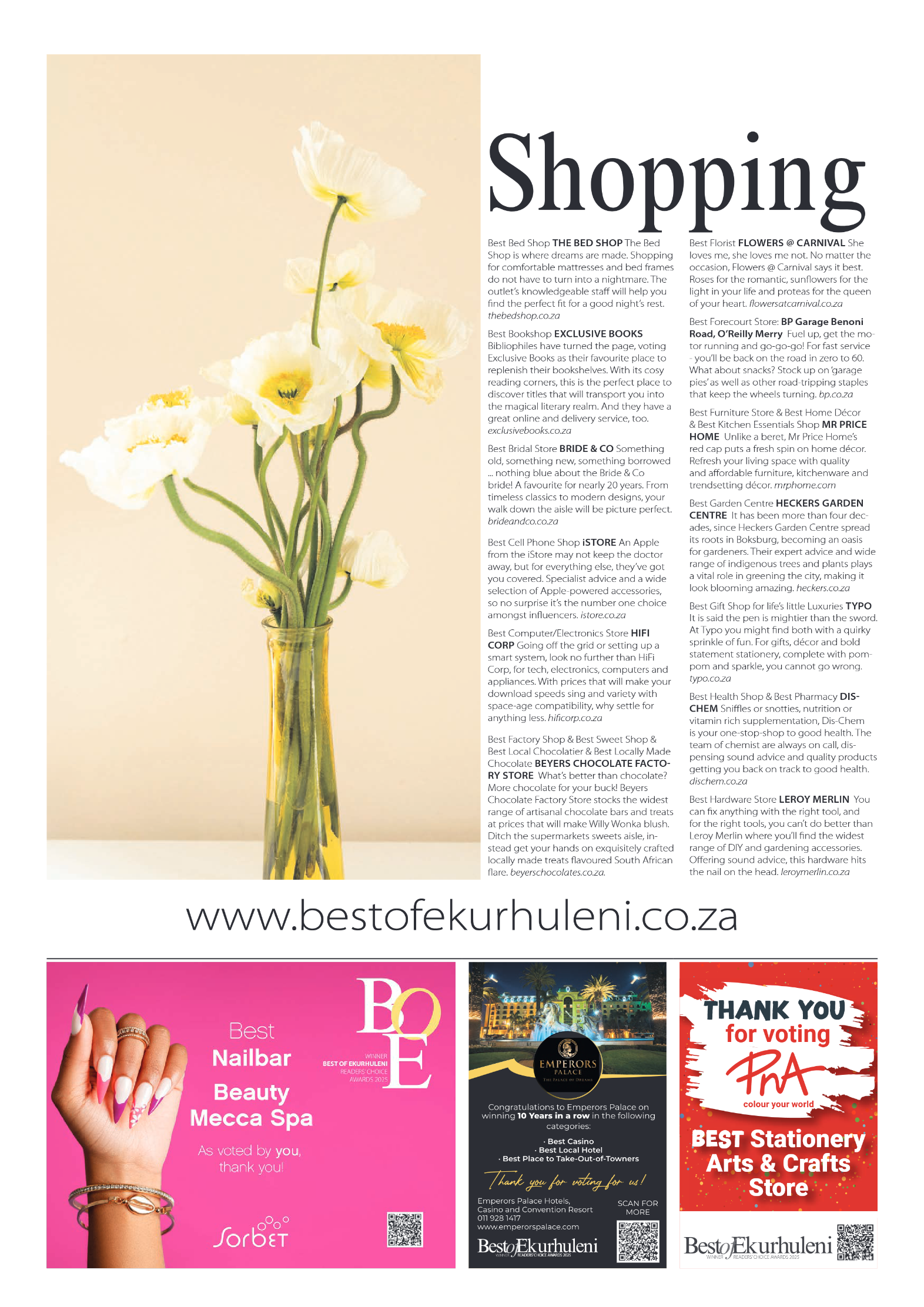 Best of Joburg Readers Choice Awards 2025 page 8