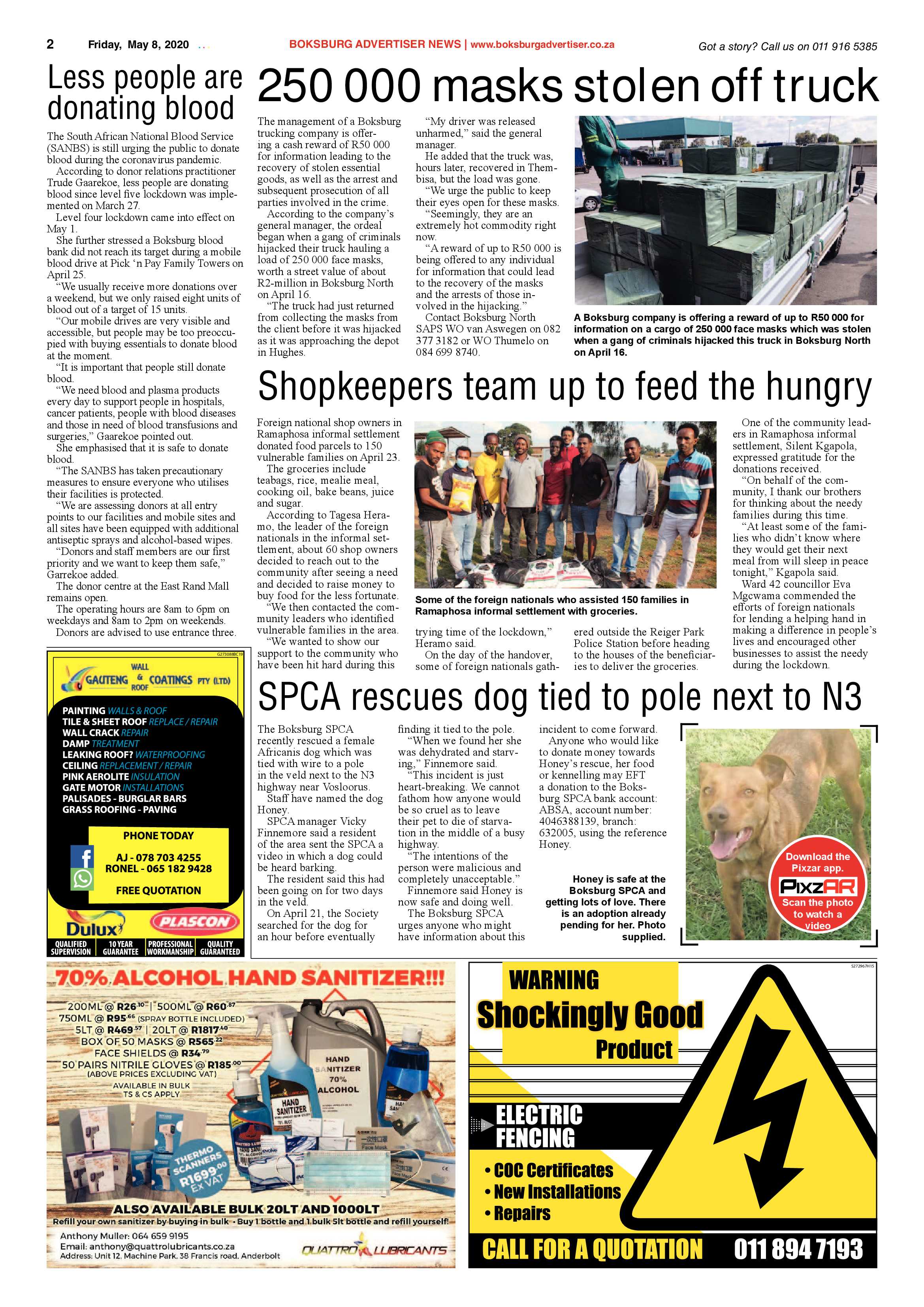 Boksburg Advertiser 05 May 2020 page 2