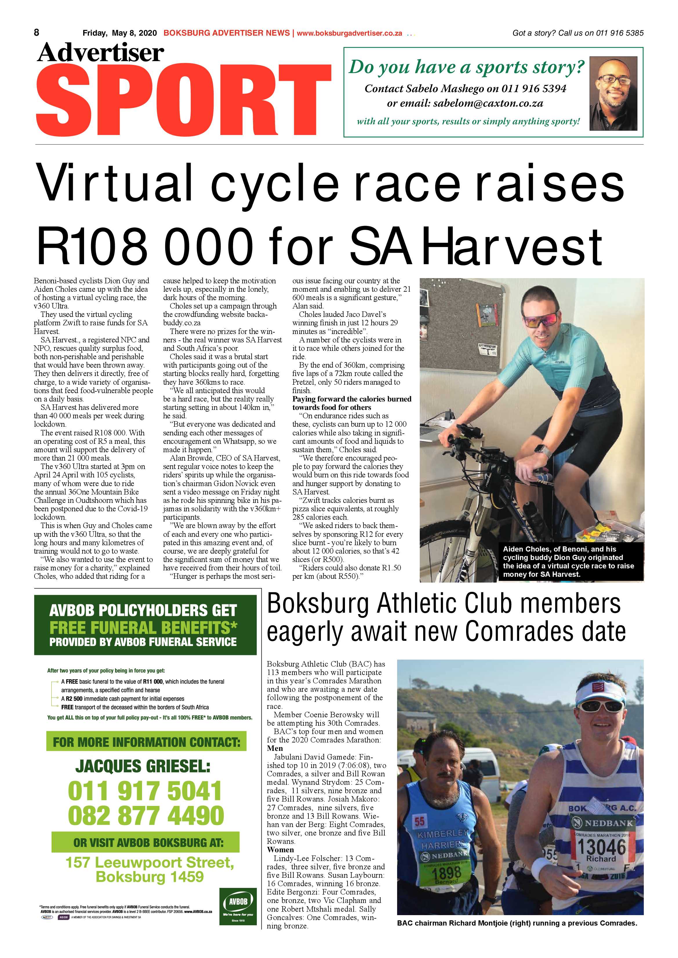 Boksburg Advertiser 05 May 2020 page 8