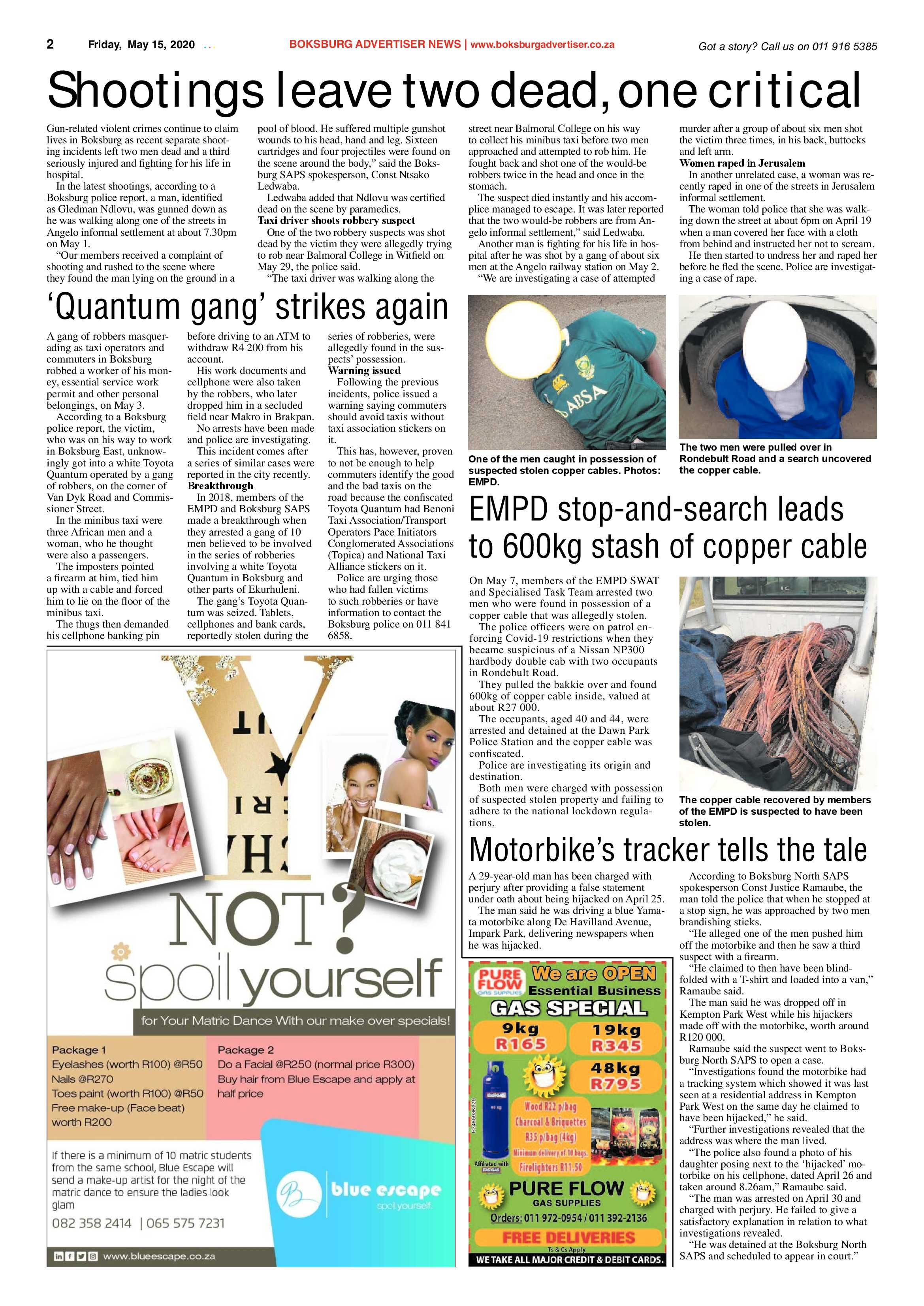 Boksburg Advertiser 12 May 2020 page 2