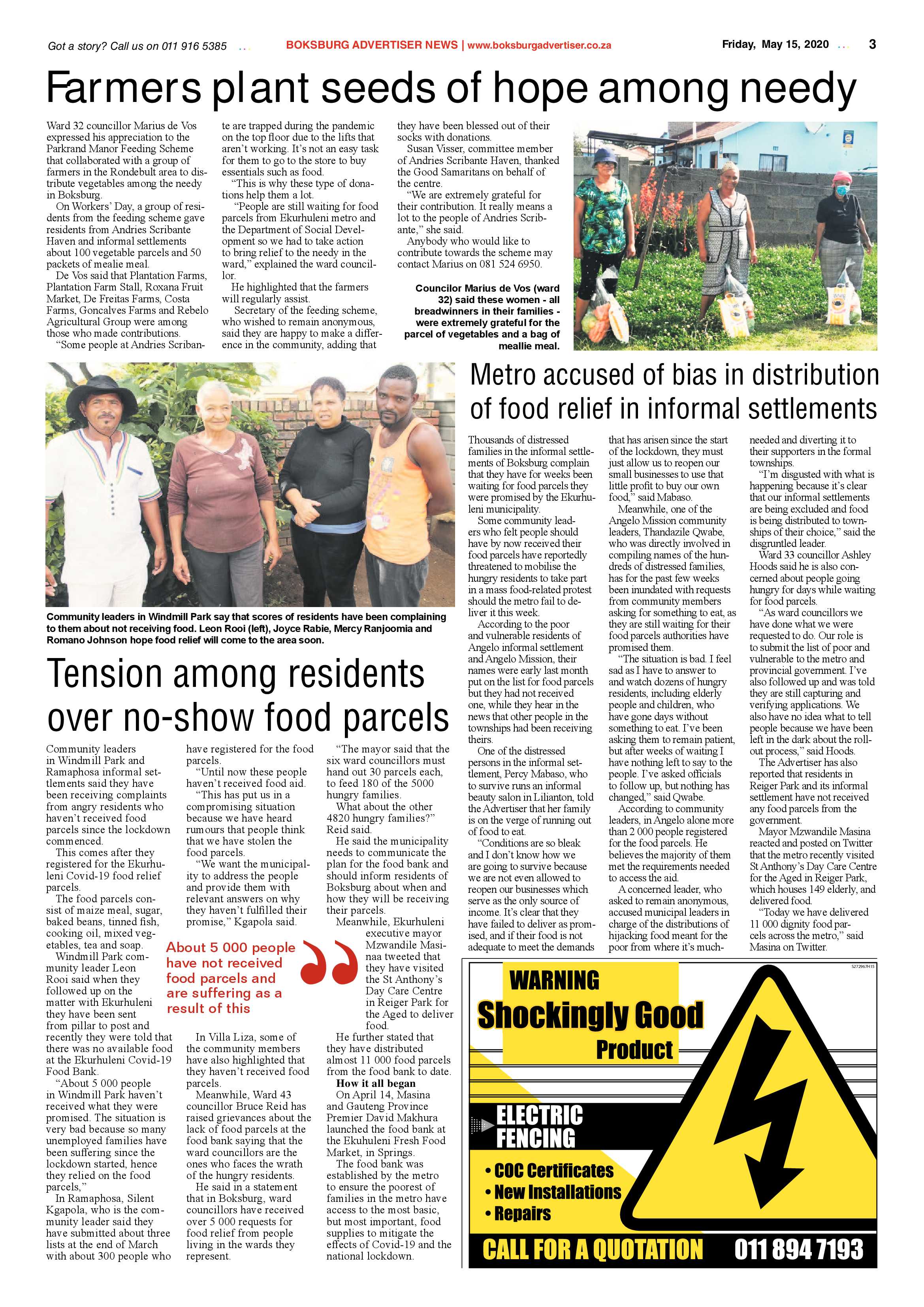 Boksburg Advertiser 12 May 2020 page 3