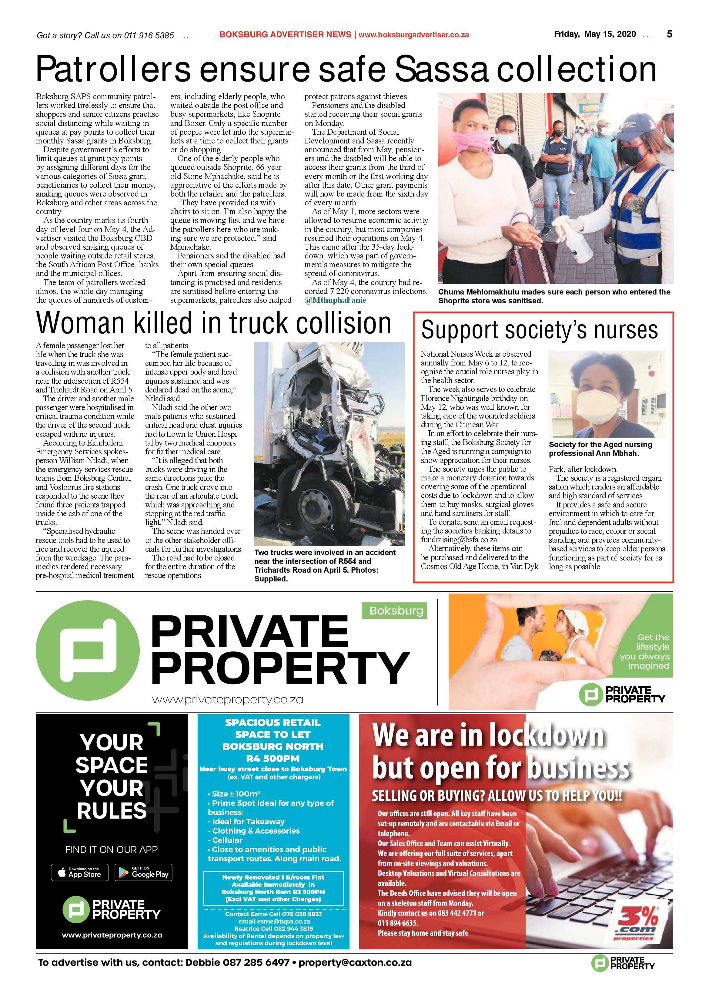 Boksburg Advertiser 12 May 2020 page 5