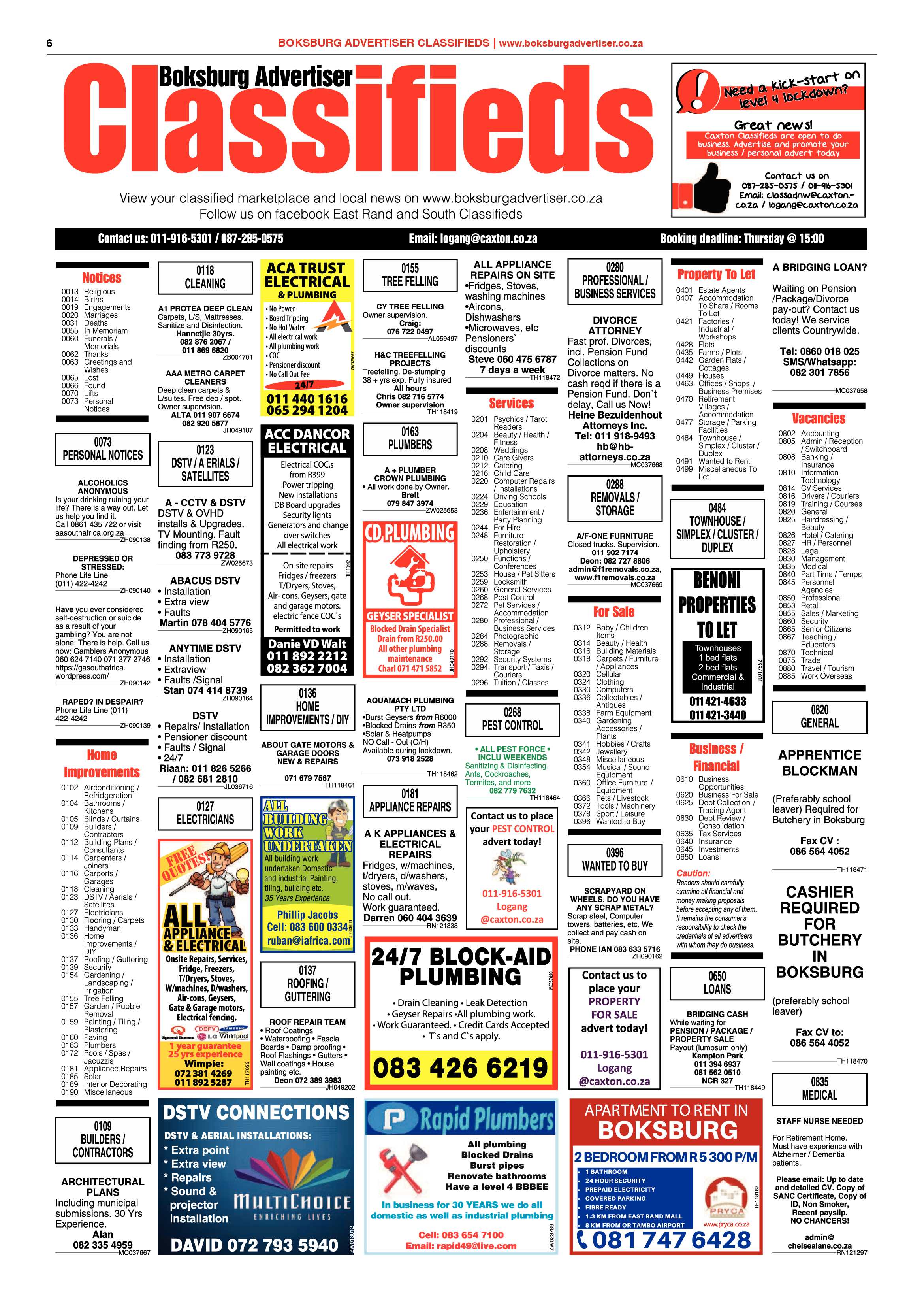 Boksburg Advertiser 12 May 2020 page 6