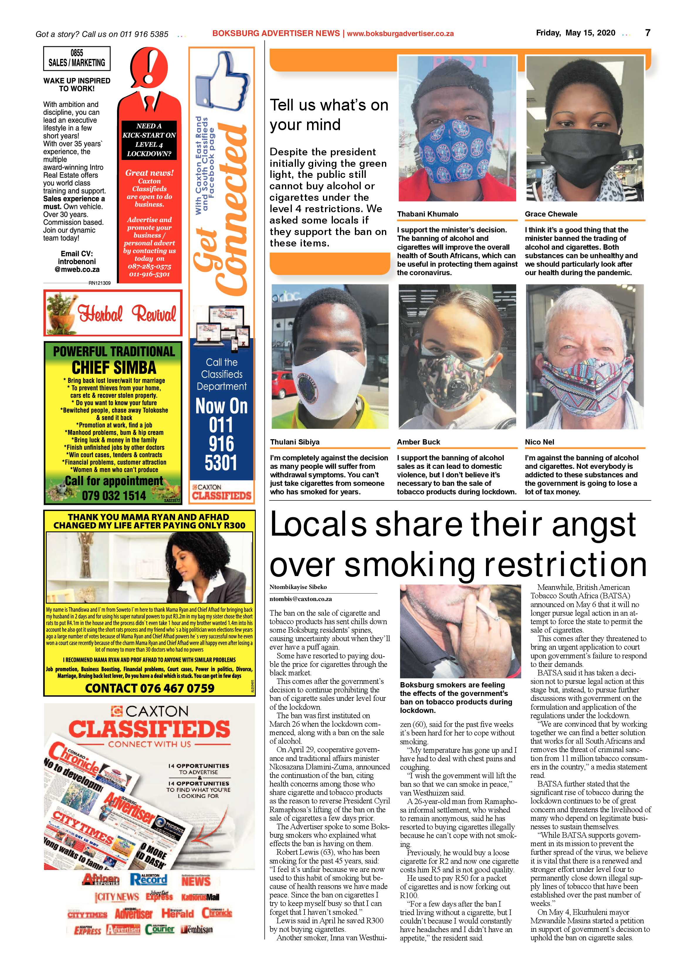 Boksburg Advertiser 12 May 2020 page 7