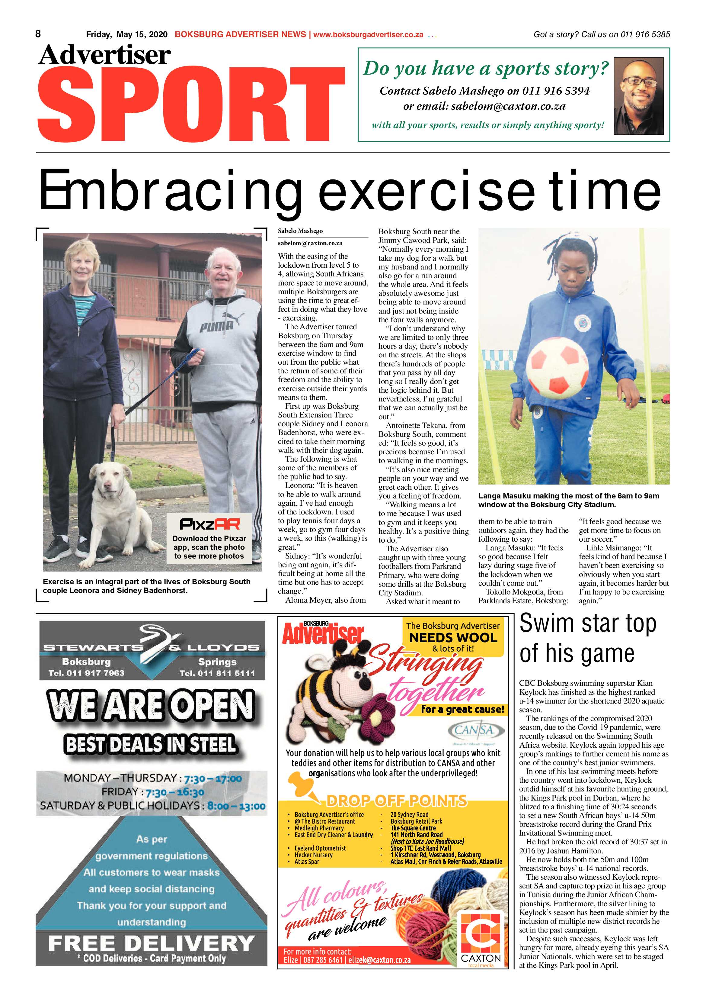 Boksburg Advertiser 12 May 2020 page 8