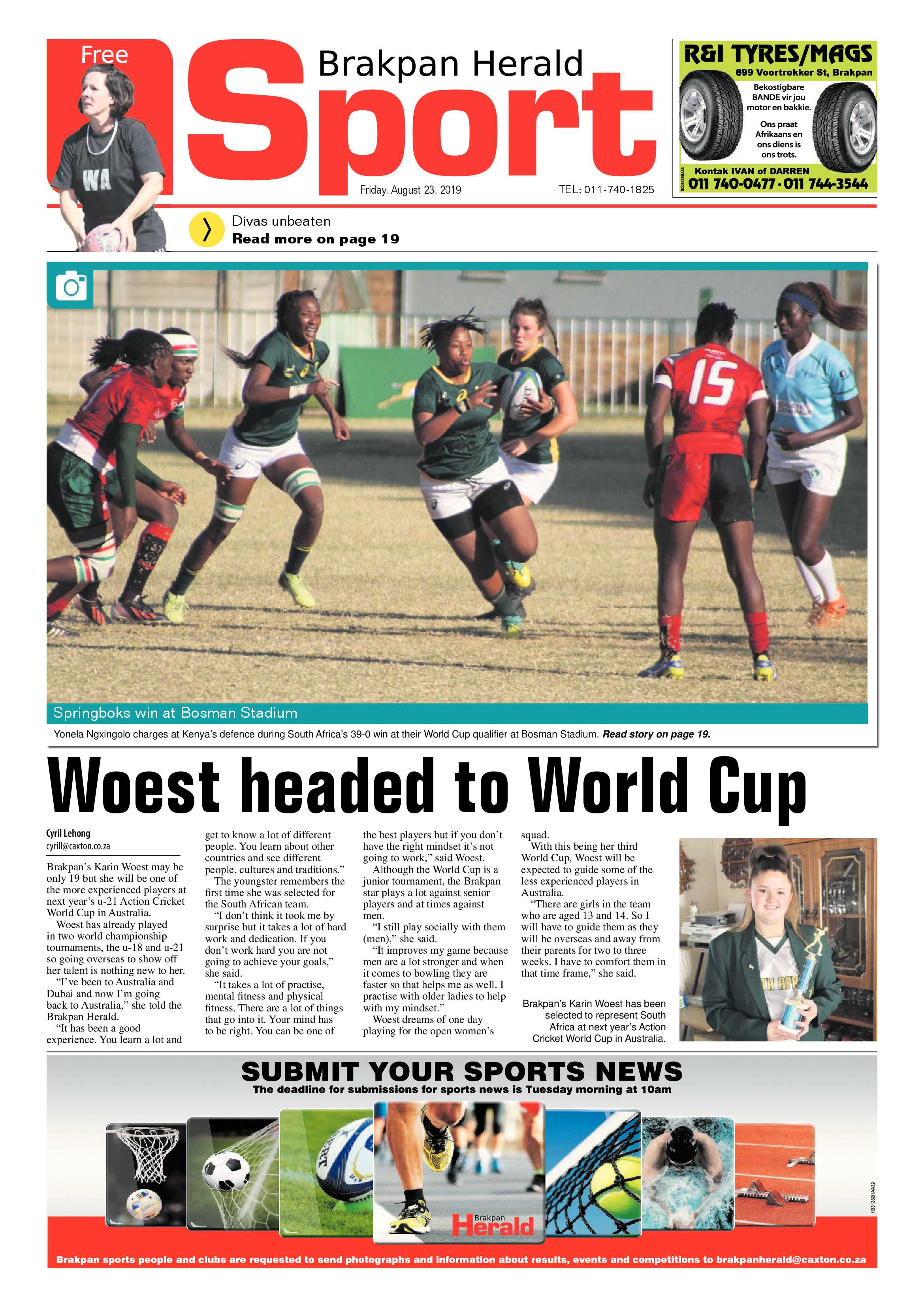 Brakpan Herald 23 August 2019 page 20