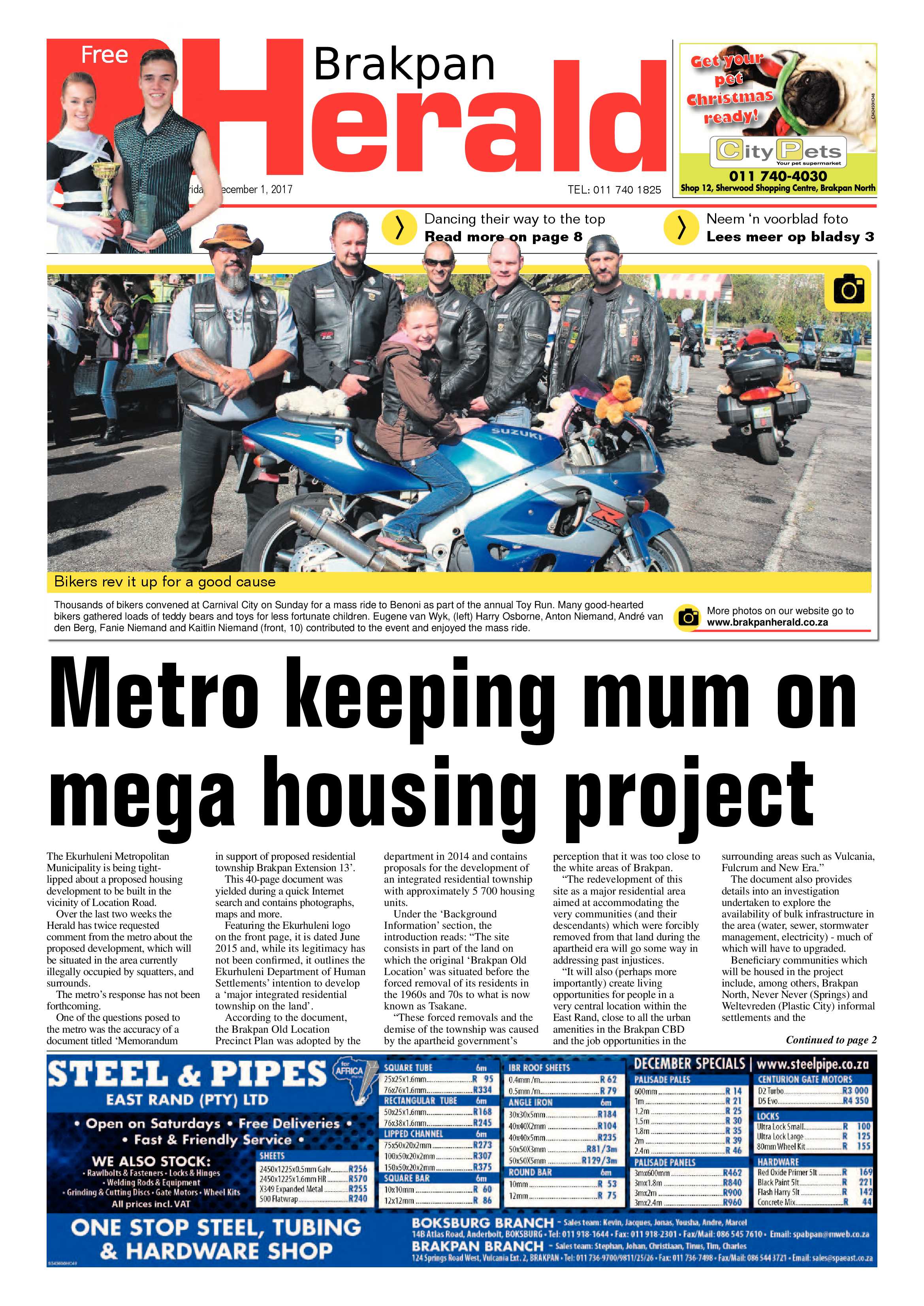 Brakpan Herald page 1