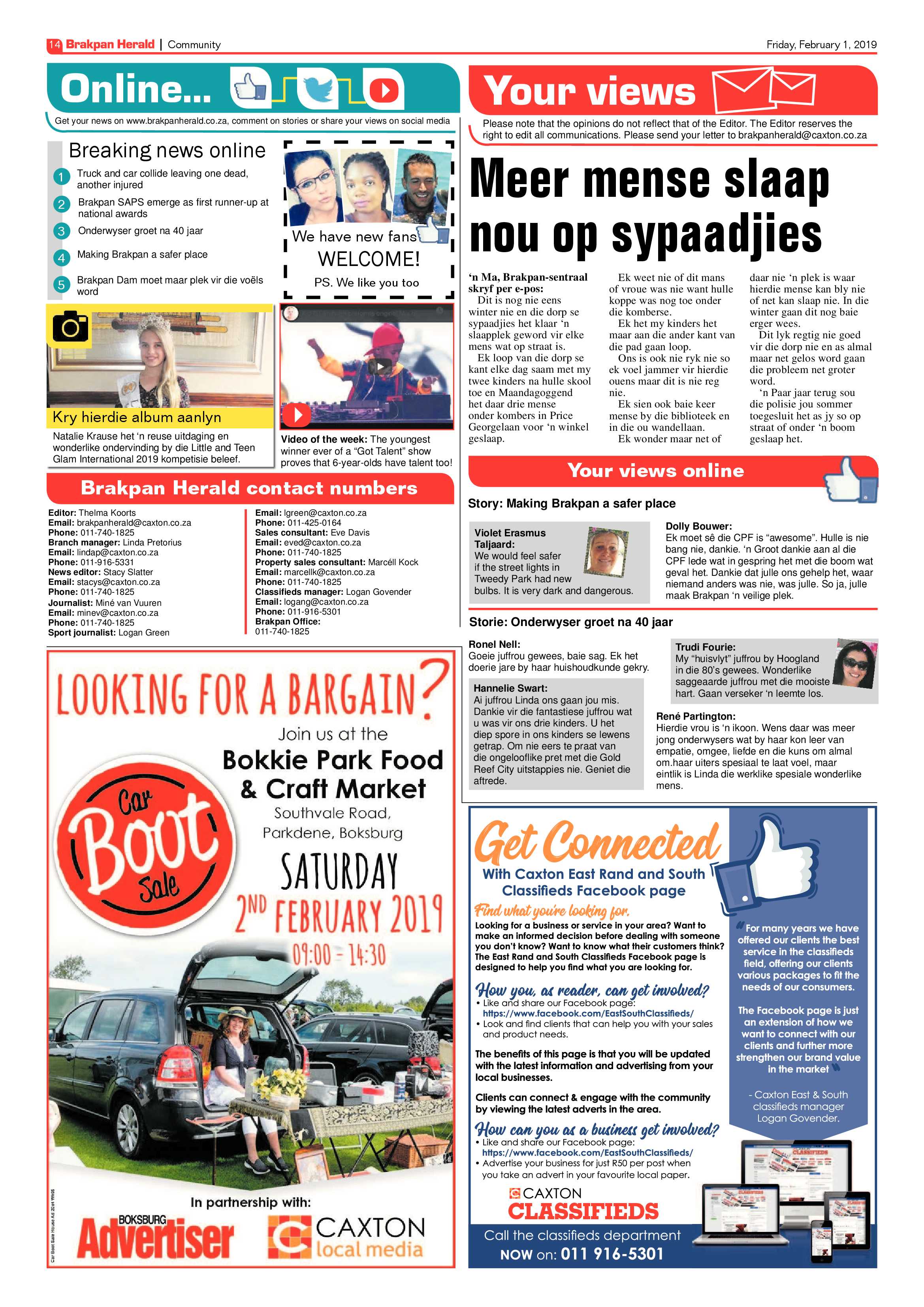 Brakpan Herald 01 February 2019 page 14