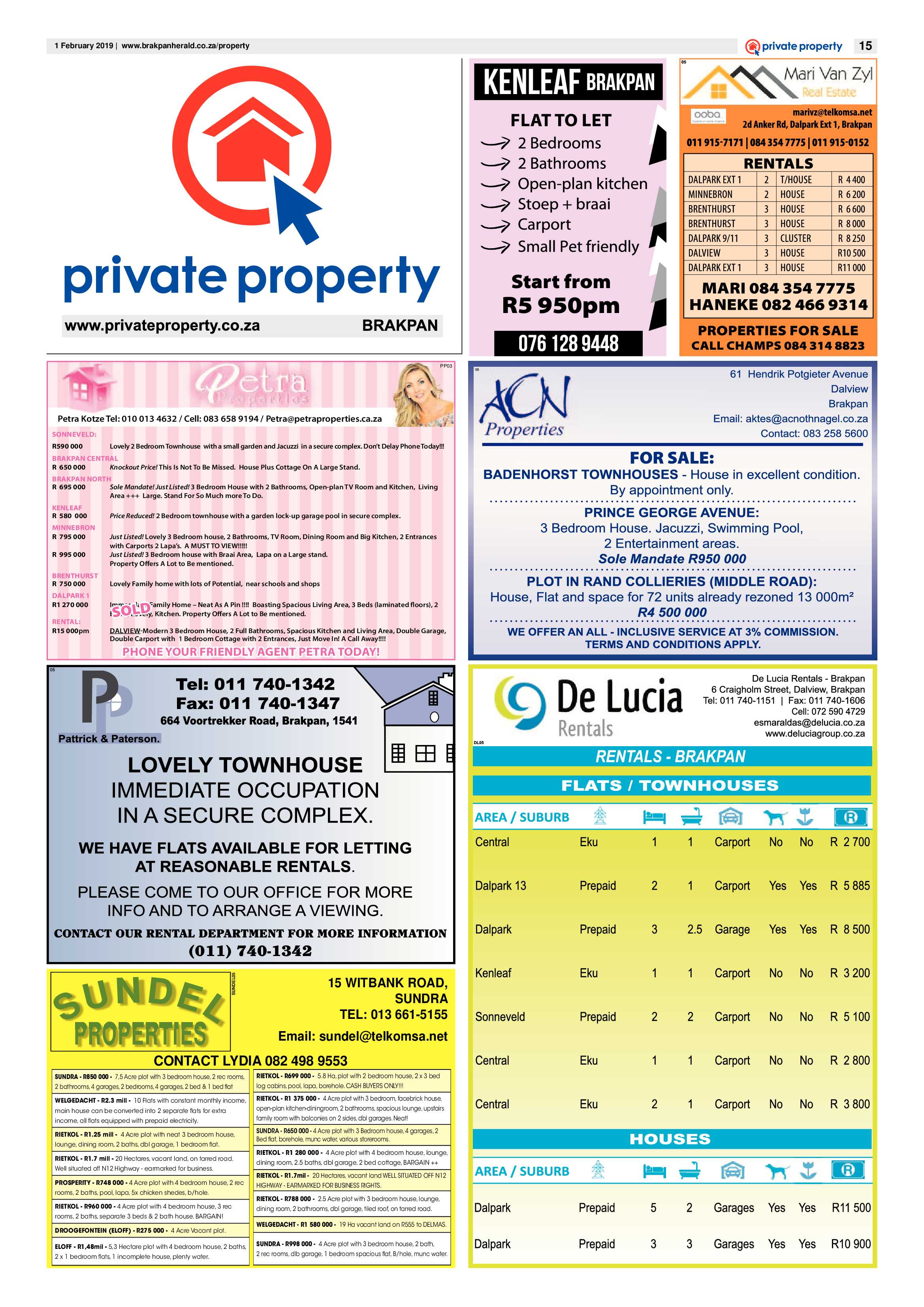 Brakpan Herald 01 February 2019 page 15