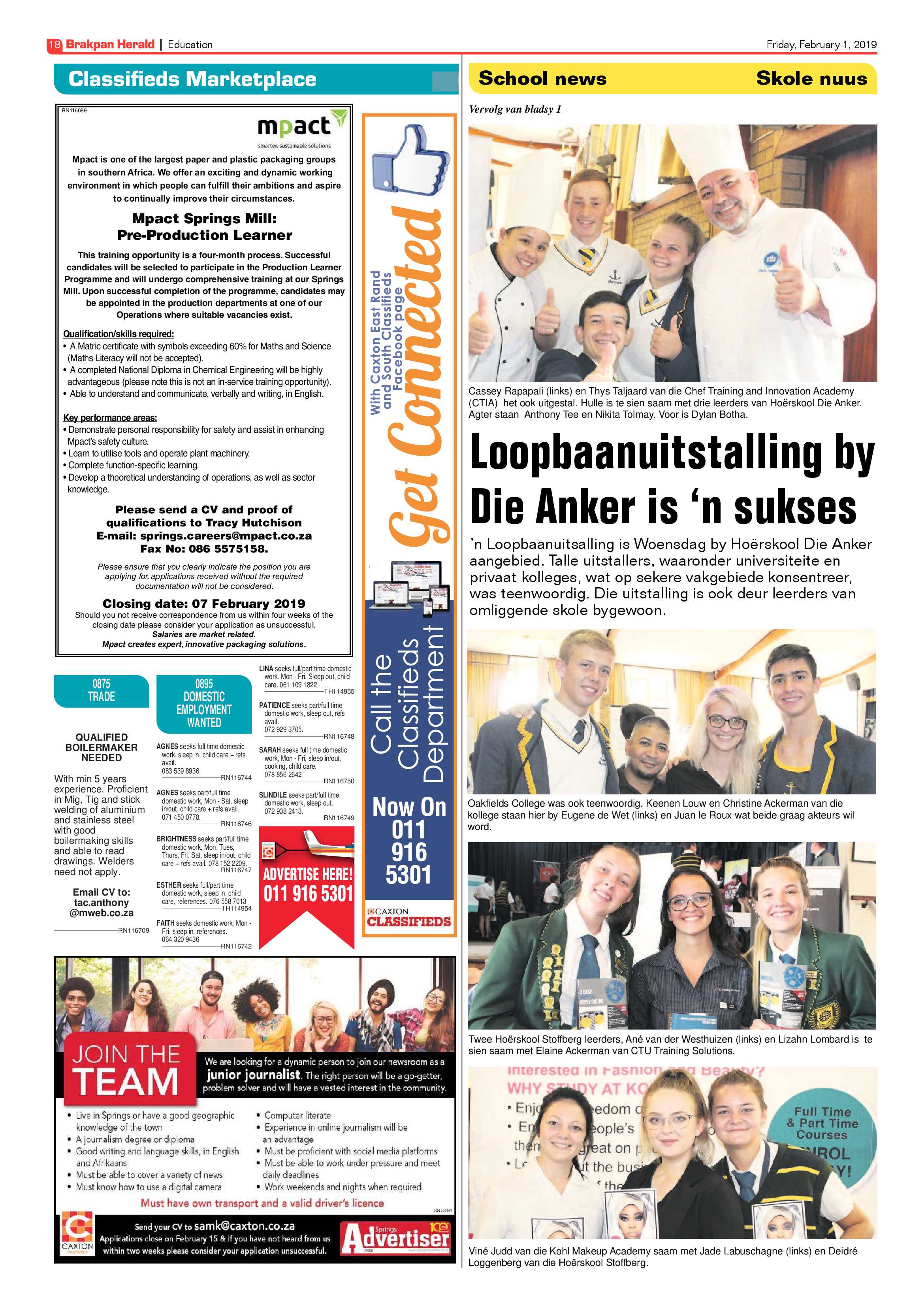 Brakpan Herald 01 February 2019 page 18