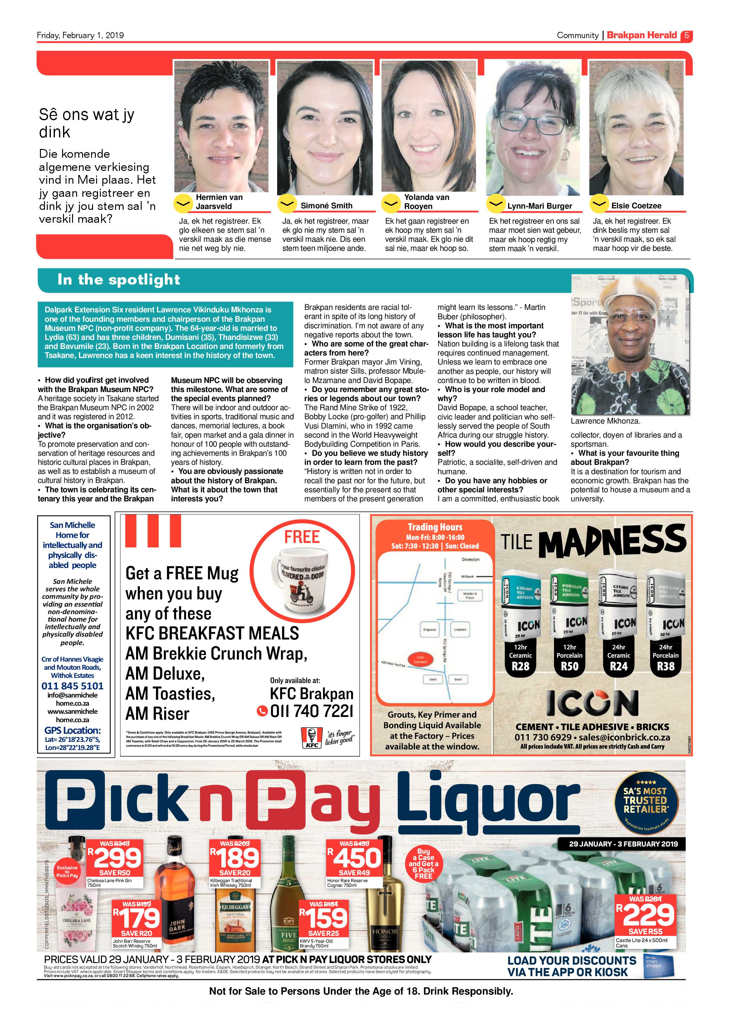 Brakpan Herald 01 February 2019 page 5