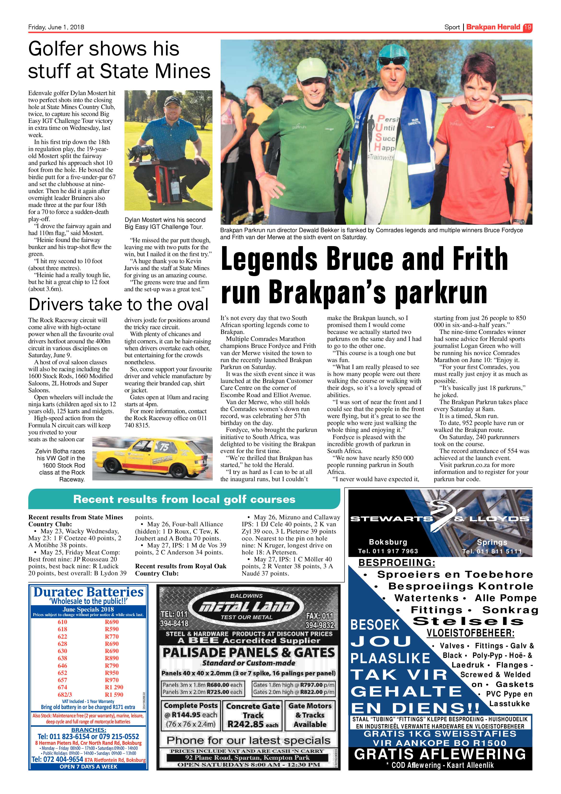 Brakpan Herald 01 June 2018 page 19