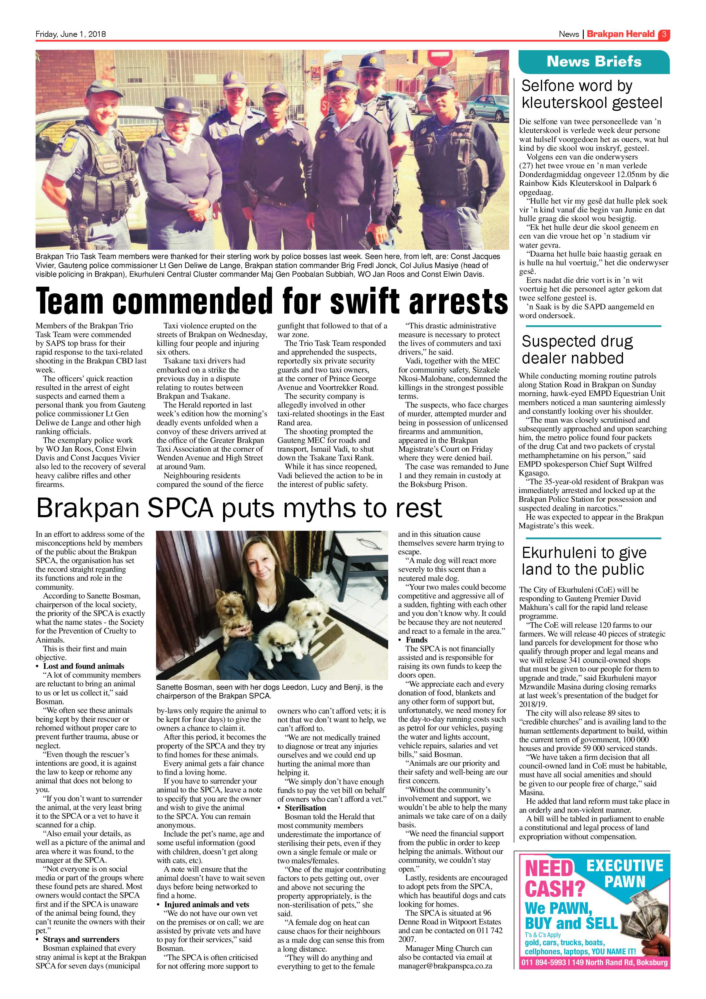Brakpan Herald 01 June 2018 page 3