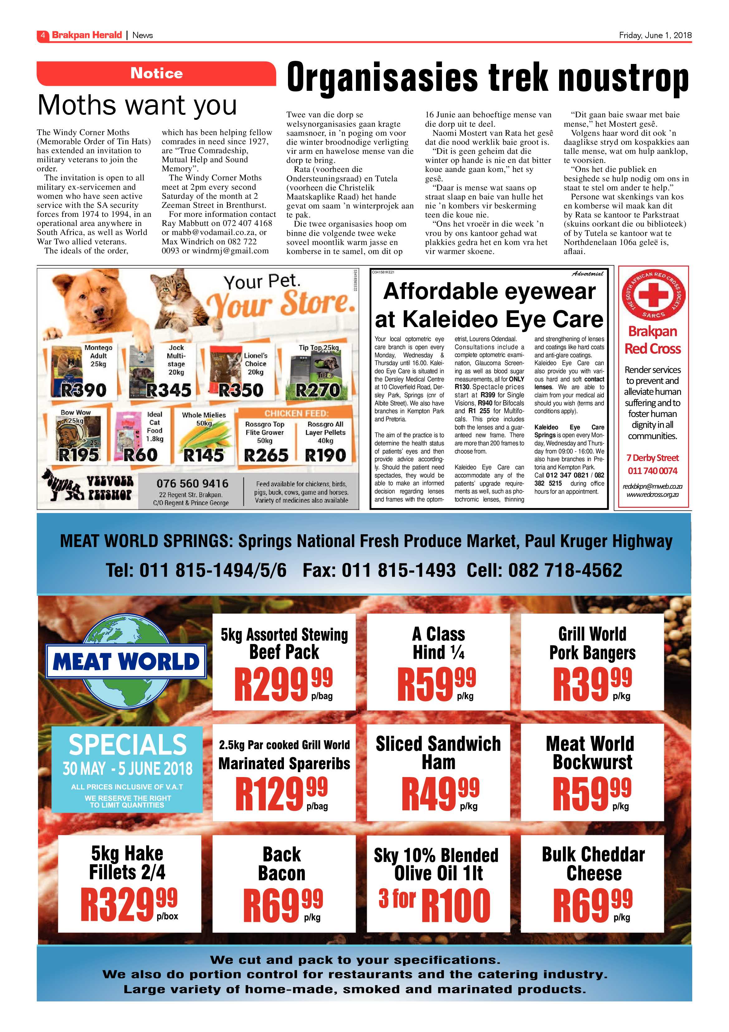 Brakpan Herald 01 June 2018 page 4