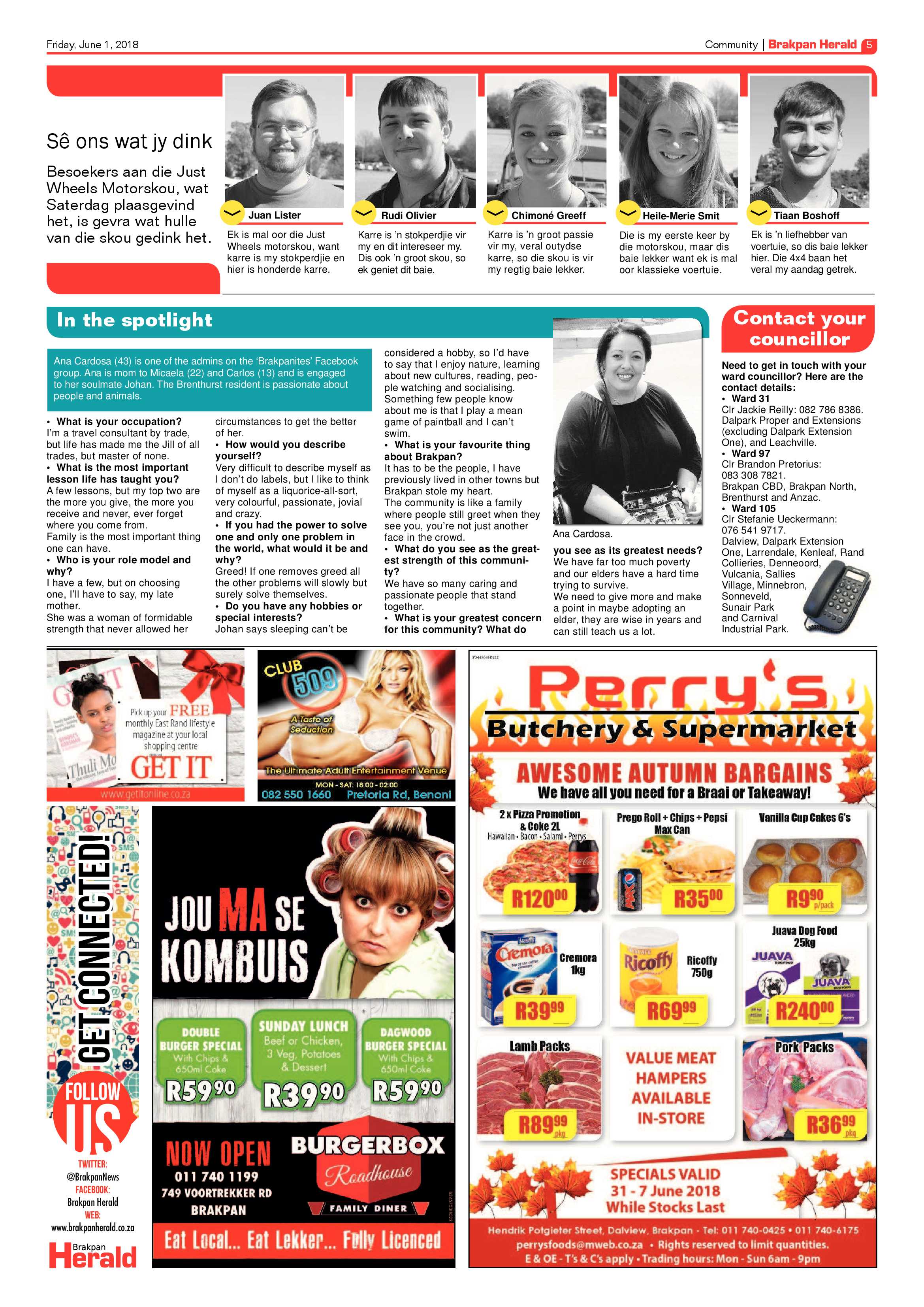 Brakpan Herald 01 June 2018 page 5