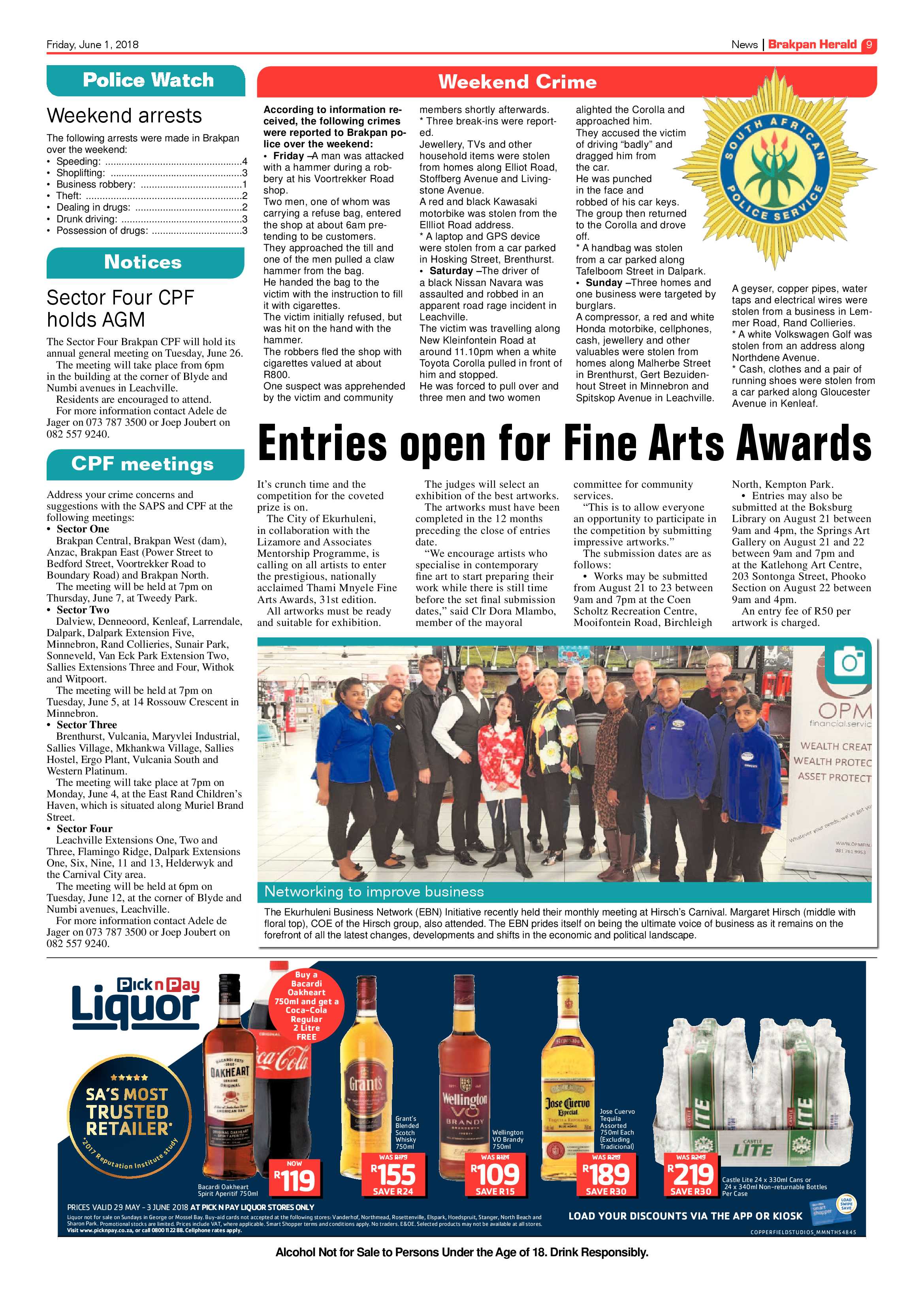 Brakpan Herald 01 June 2018 page 9
