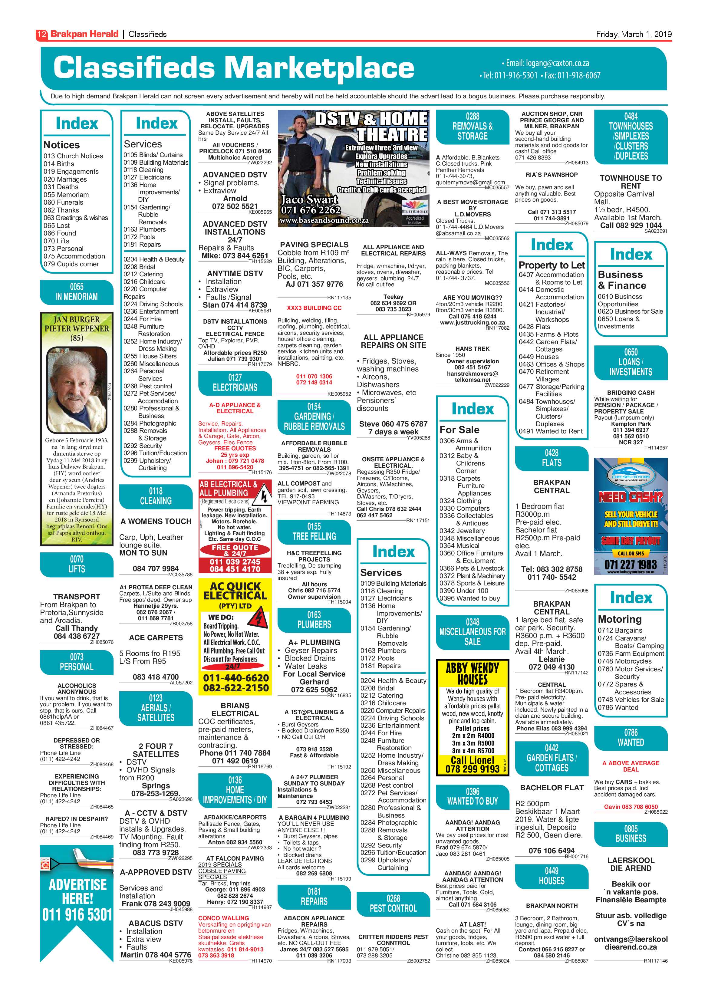 Brakpan Herald 01 March 2019 page 12
