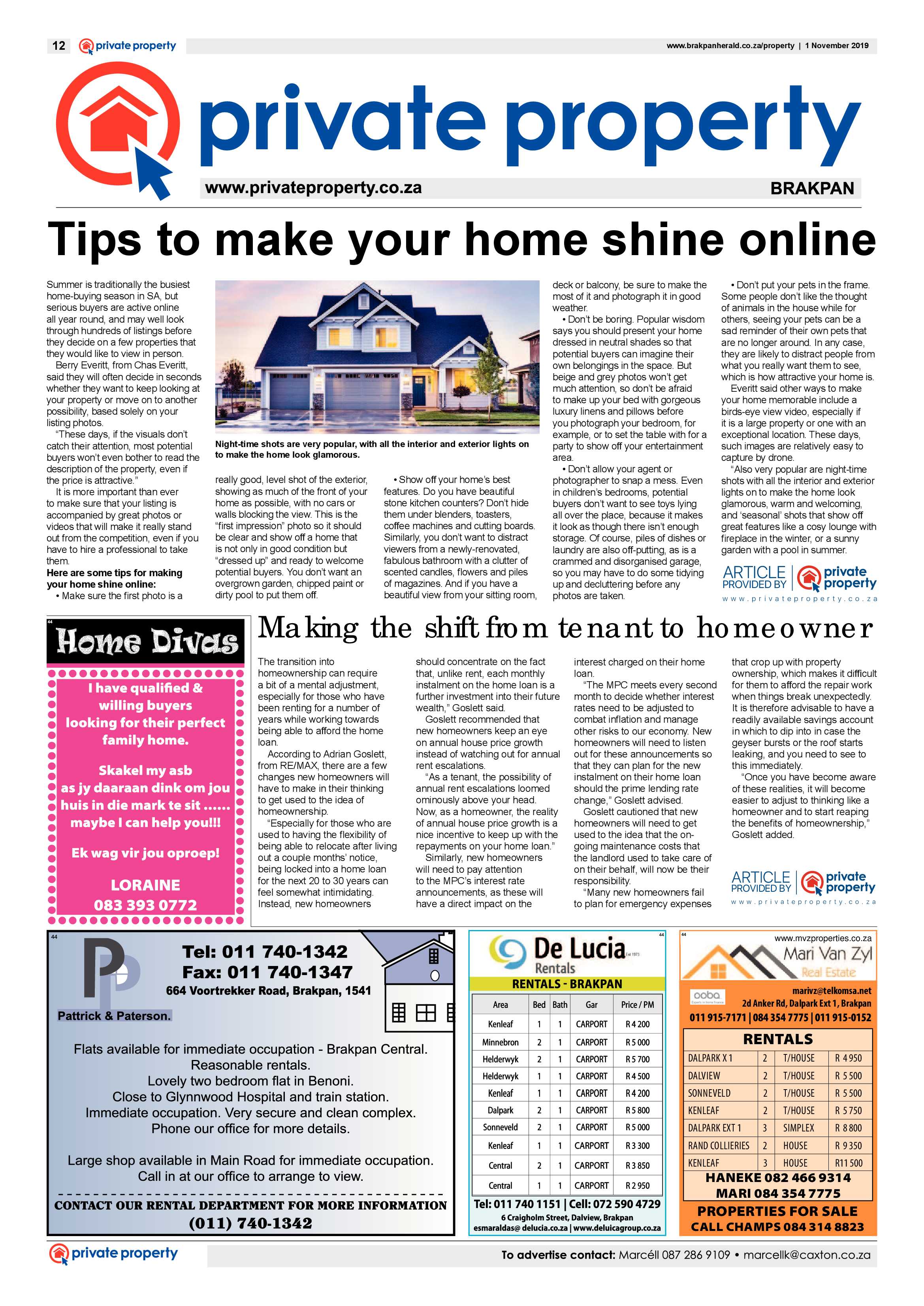 Brakpan Herald 01 November 2019 page 12