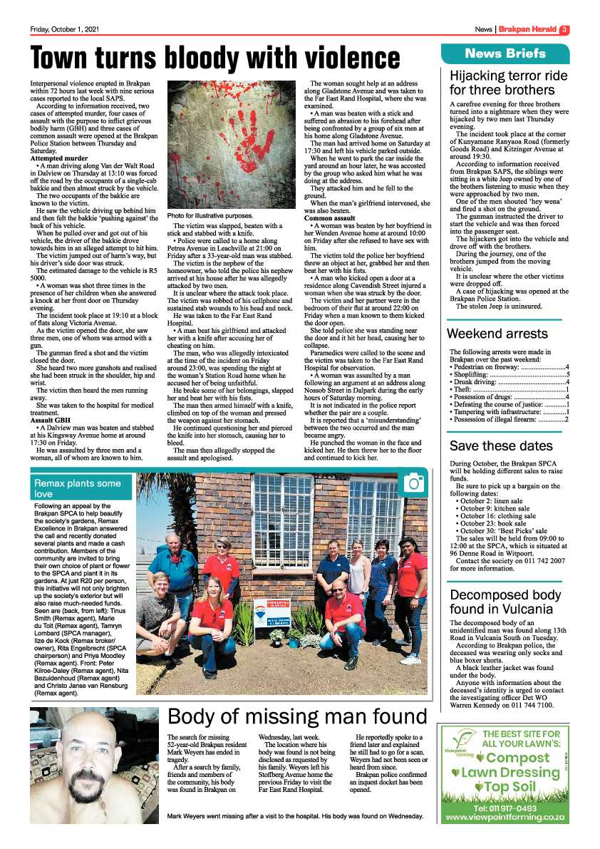 Brakpan Herald 01 October 2021 page 3