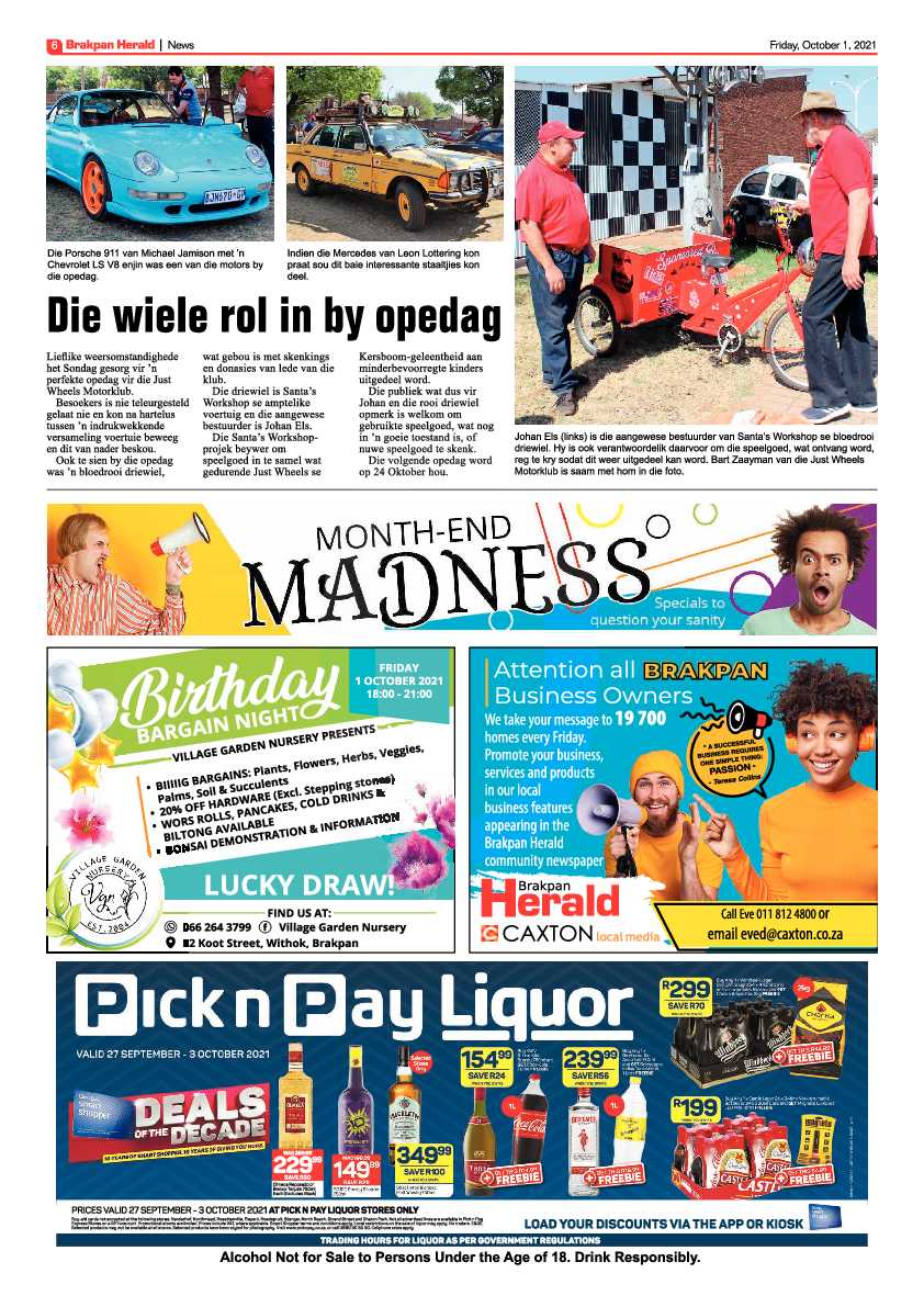 Brakpan Herald 01 October 2021 page 6