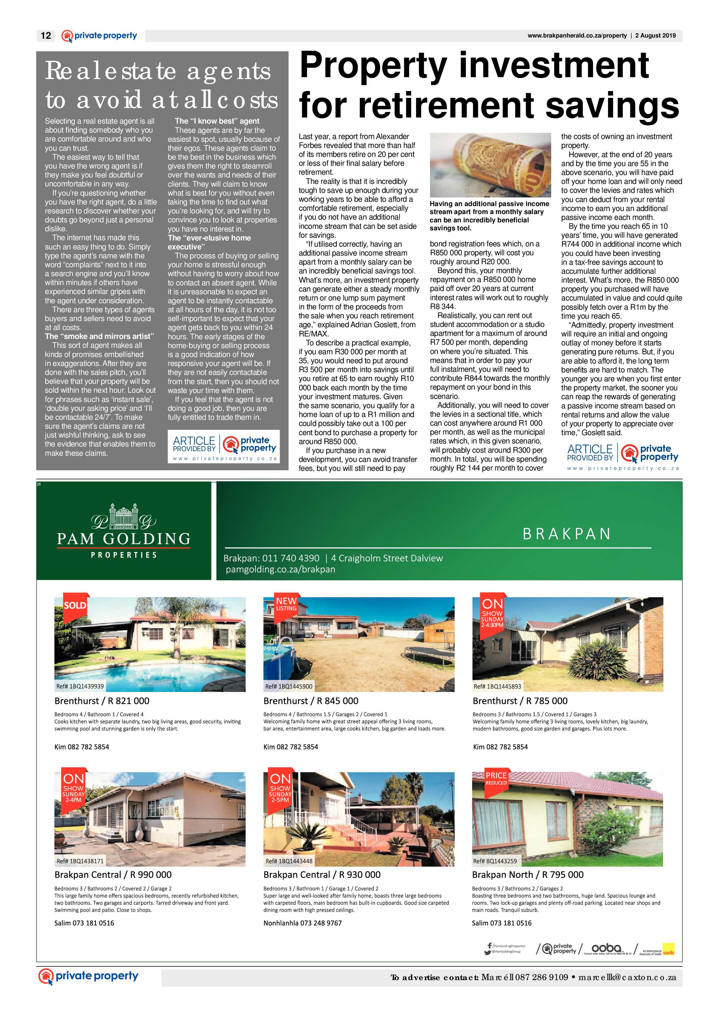 Brakpan Herald 02 August 2019 page 12