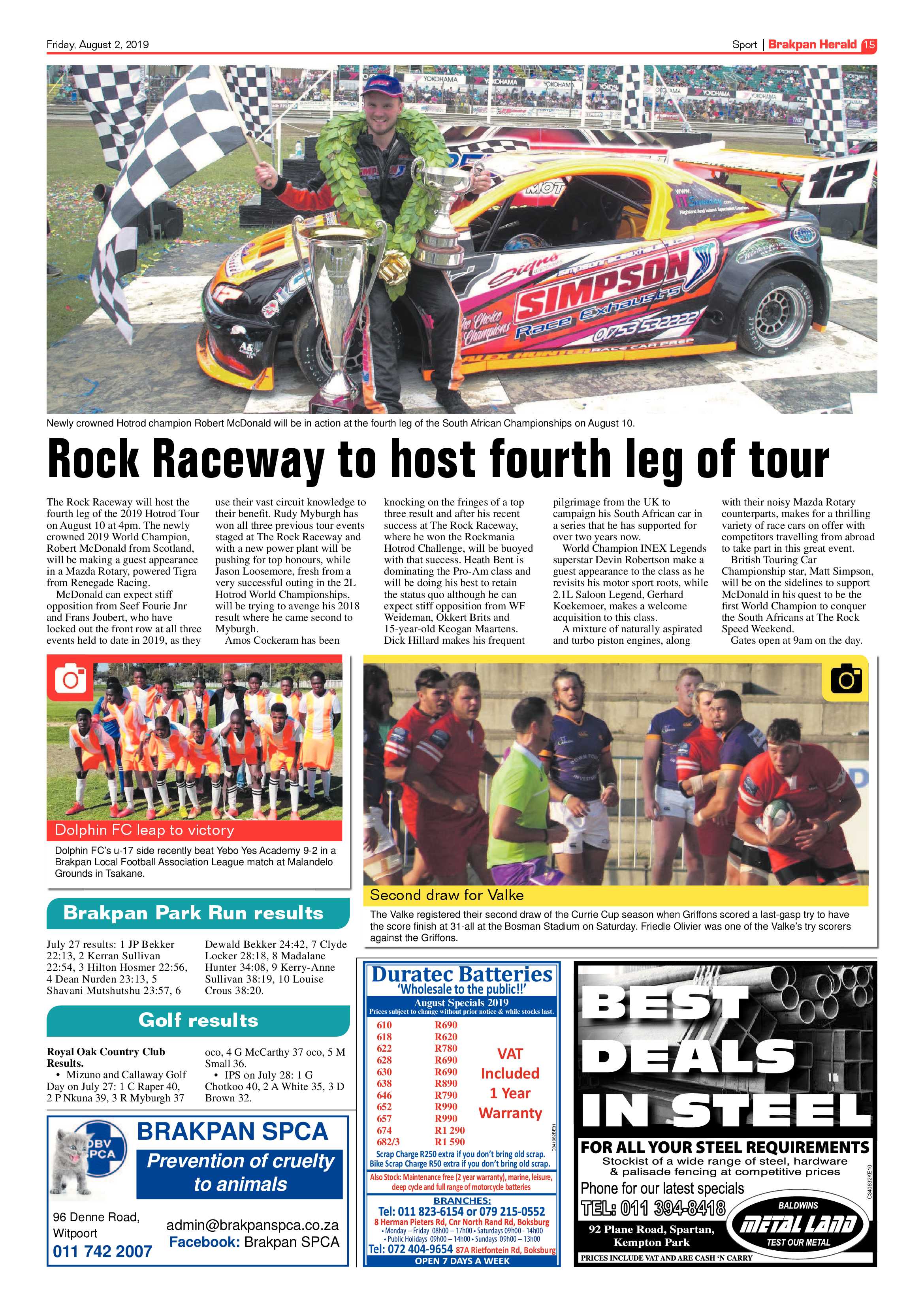 Brakpan Herald 02 August 2019 page 15