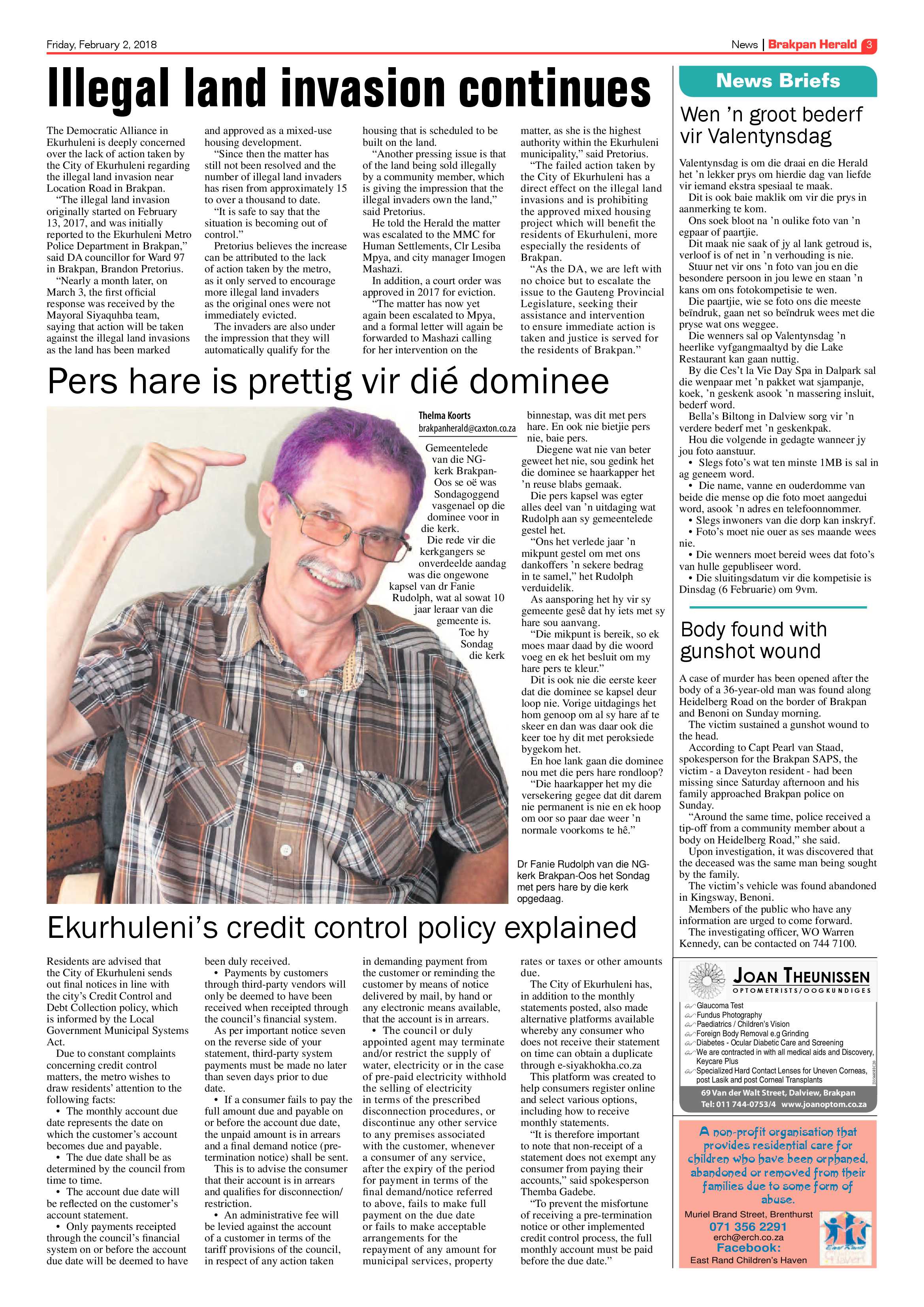 Brakpan Herald 02 February 2018 page 3
