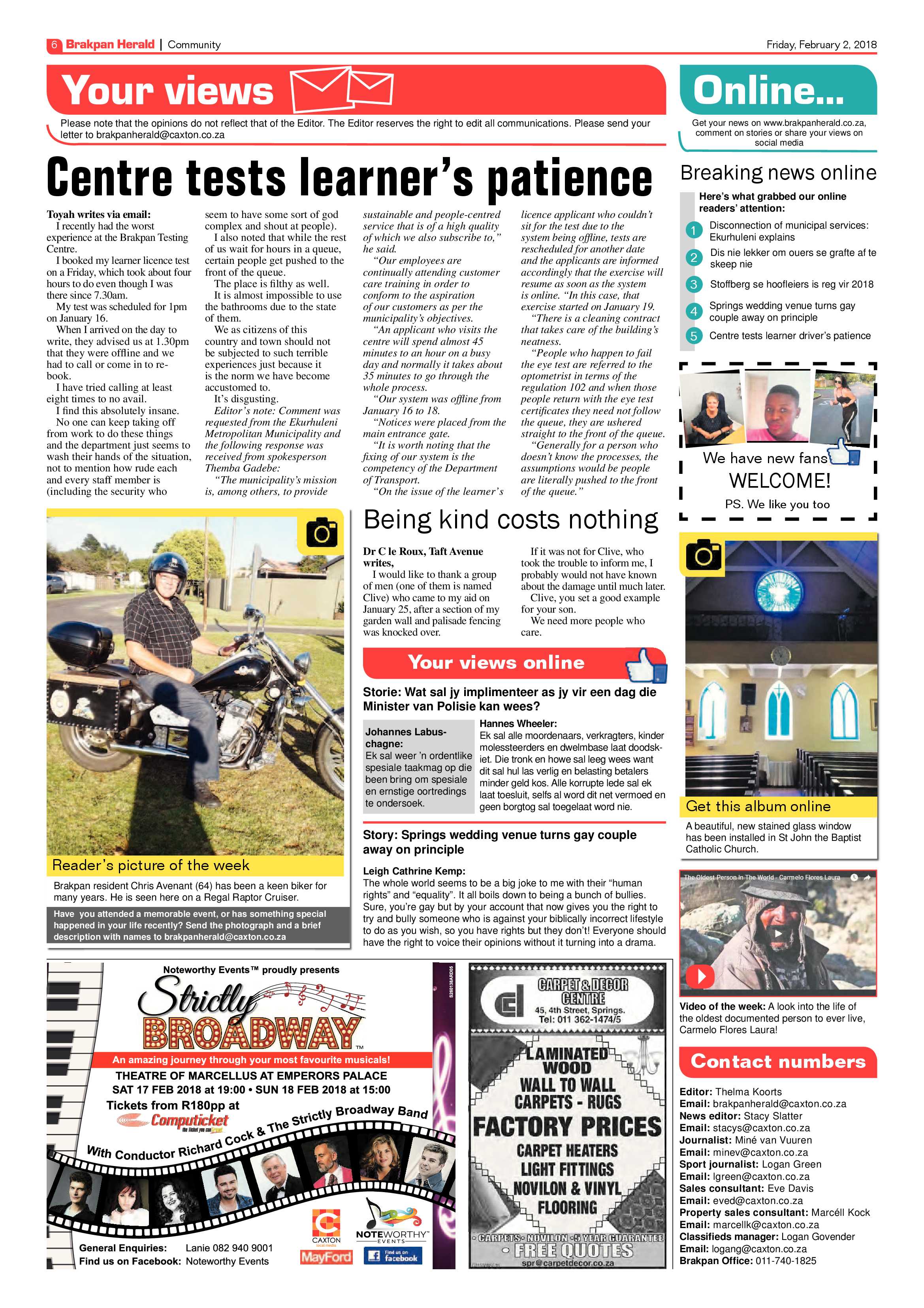 Brakpan Herald 02 February 2018 page 6