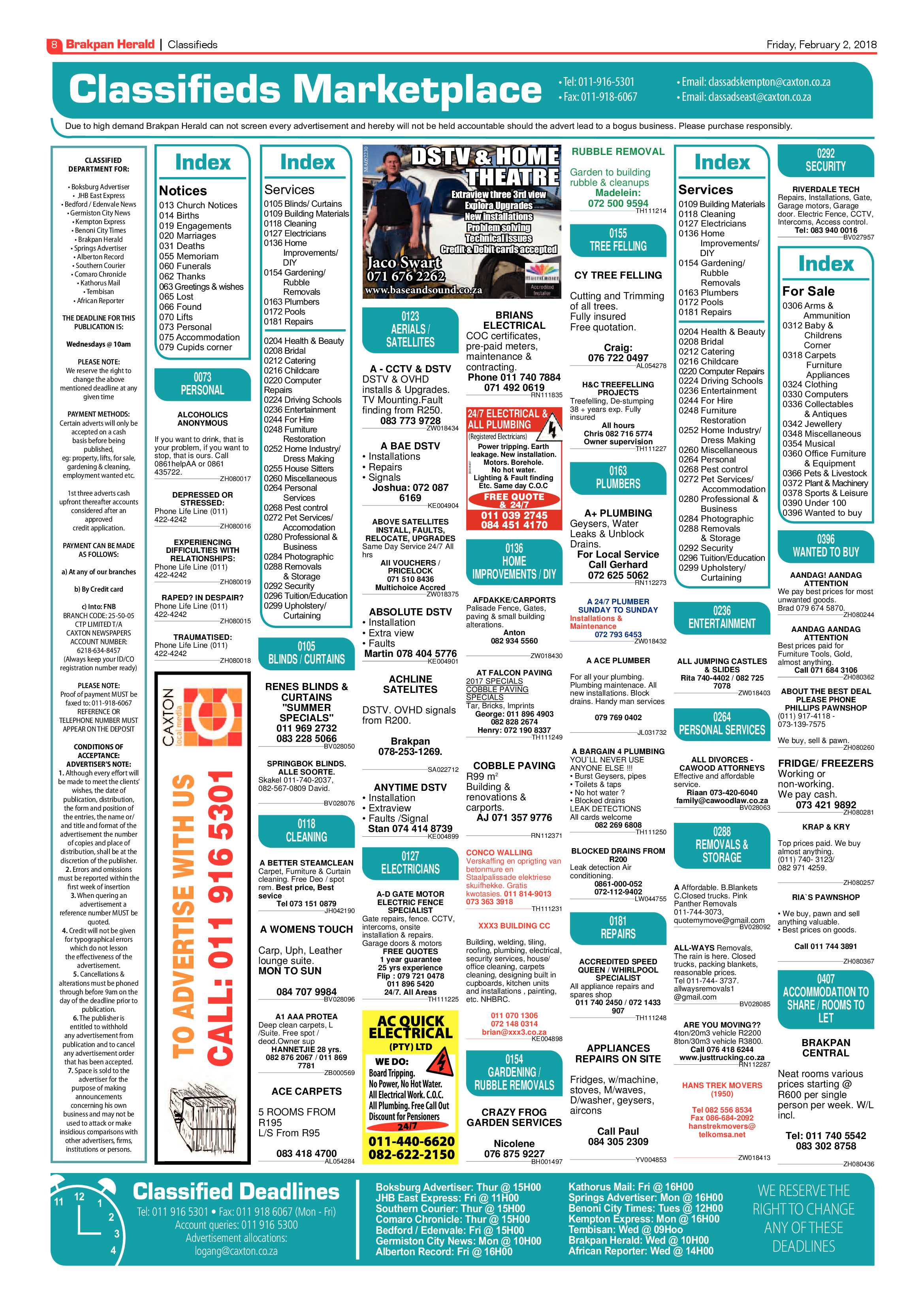 Brakpan Herald 02 February 2018 page 8