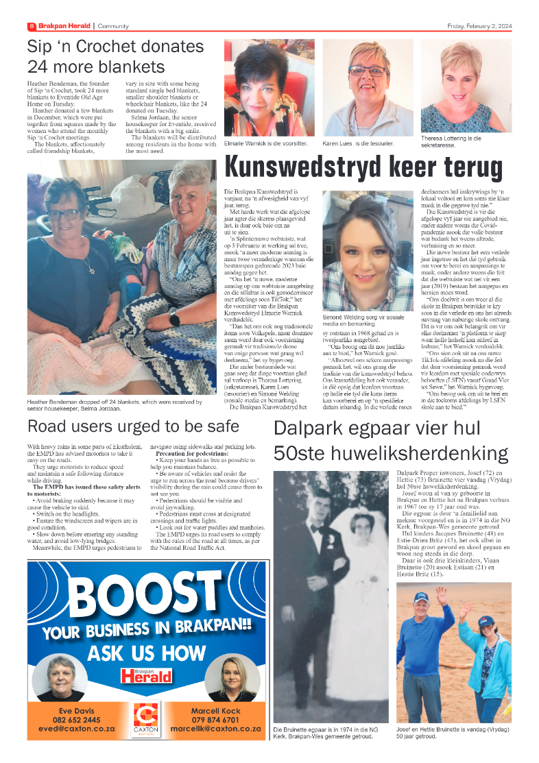 Brakpan Herald 02 February 2024 page 8