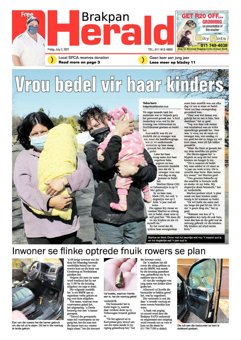 Brakpan Herald 02 July 2021 page 1
