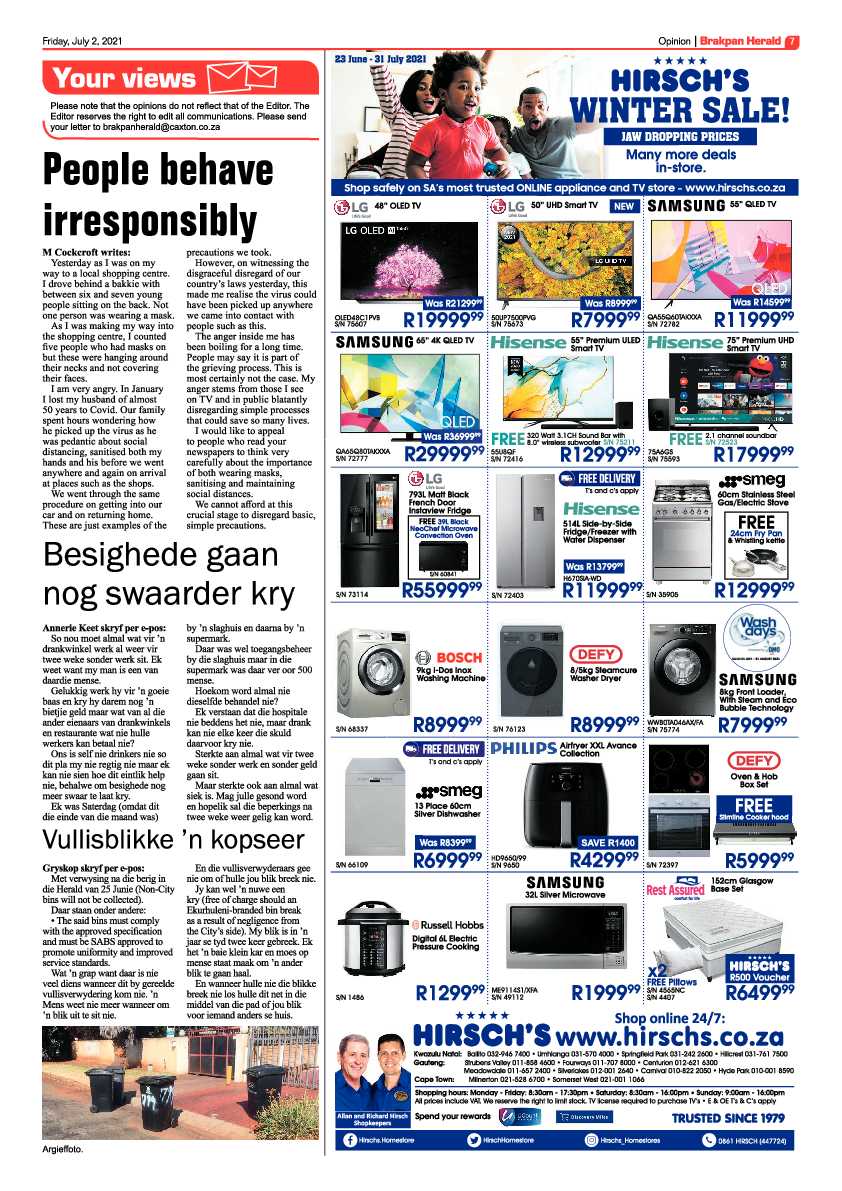Brakpan Herald 02 July 2021 page 7