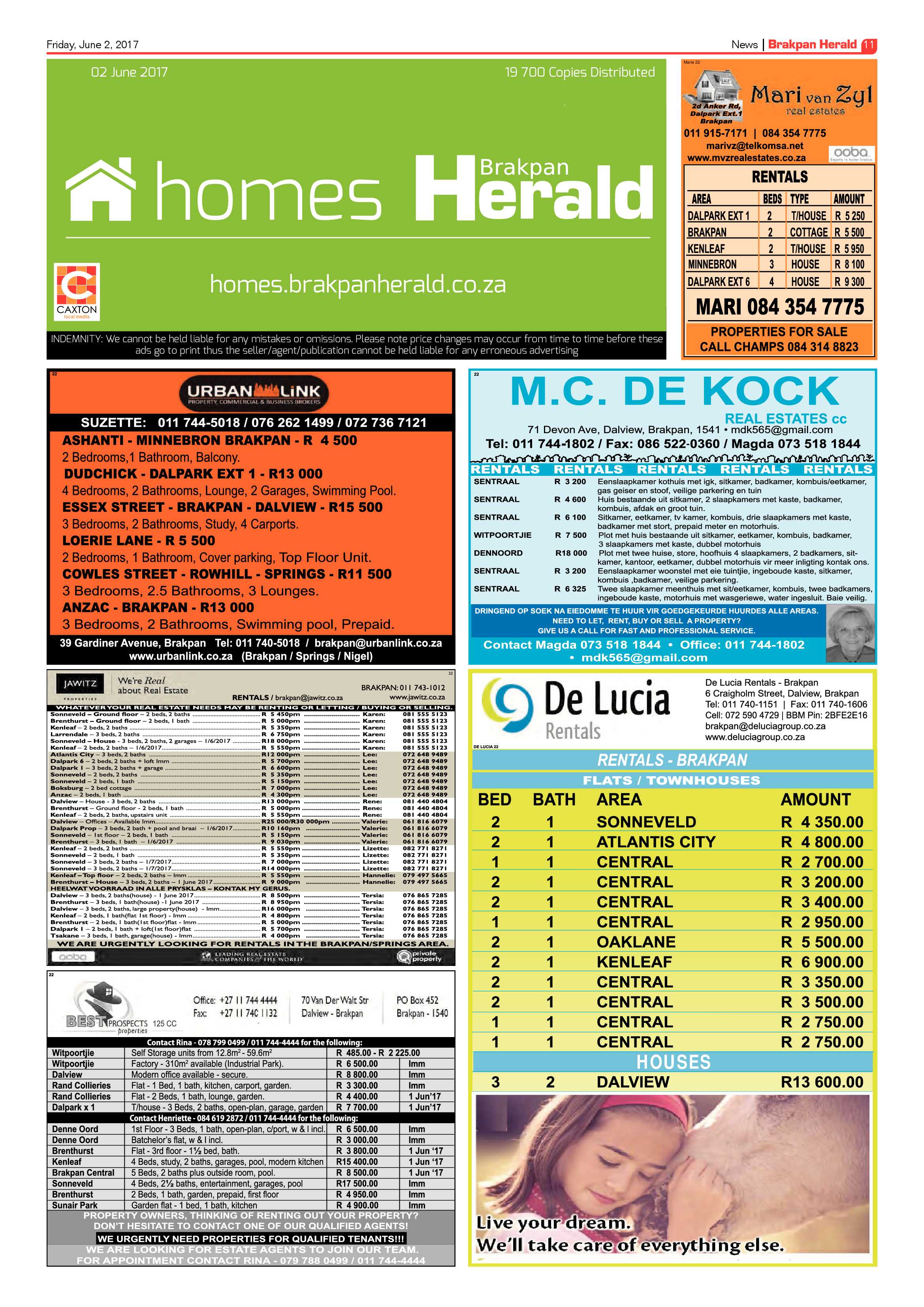 Brakpan Herald 02 June 2017 page 11