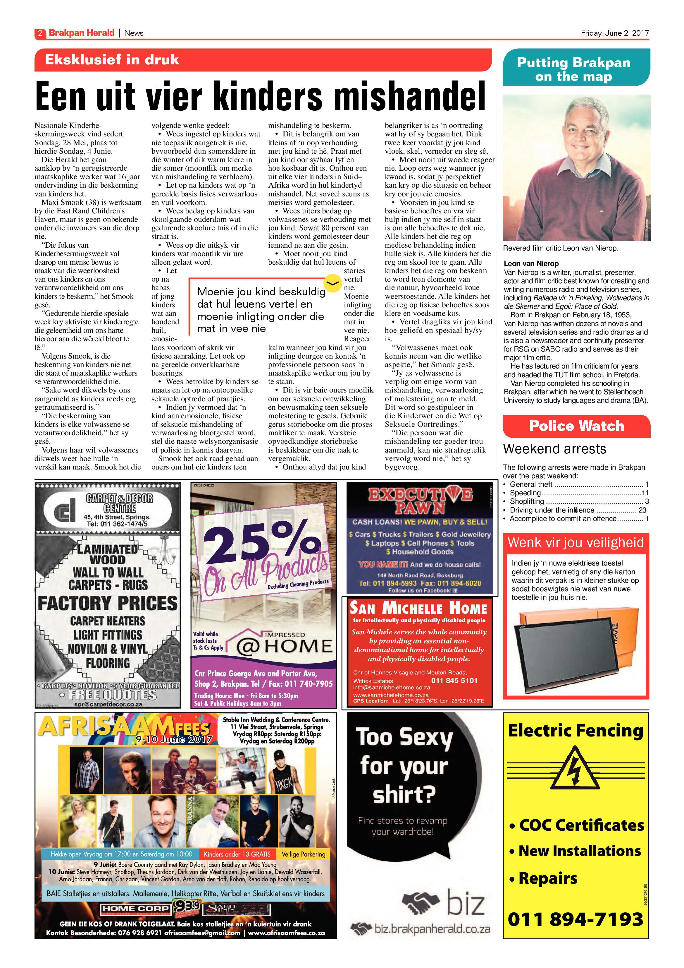 Brakpan Herald 02 June 2017 page 2