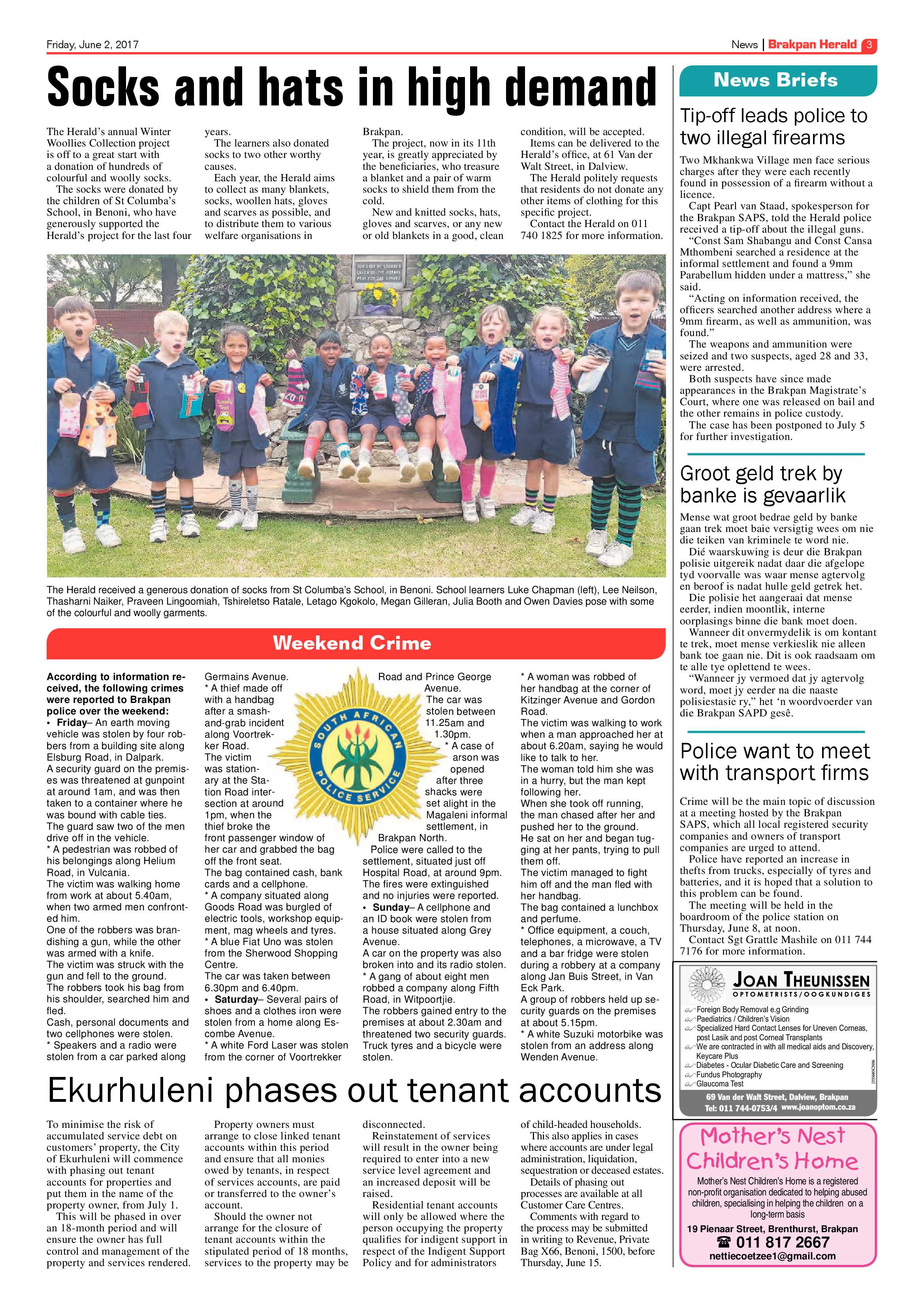 Brakpan Herald 02 June 2017 page 3