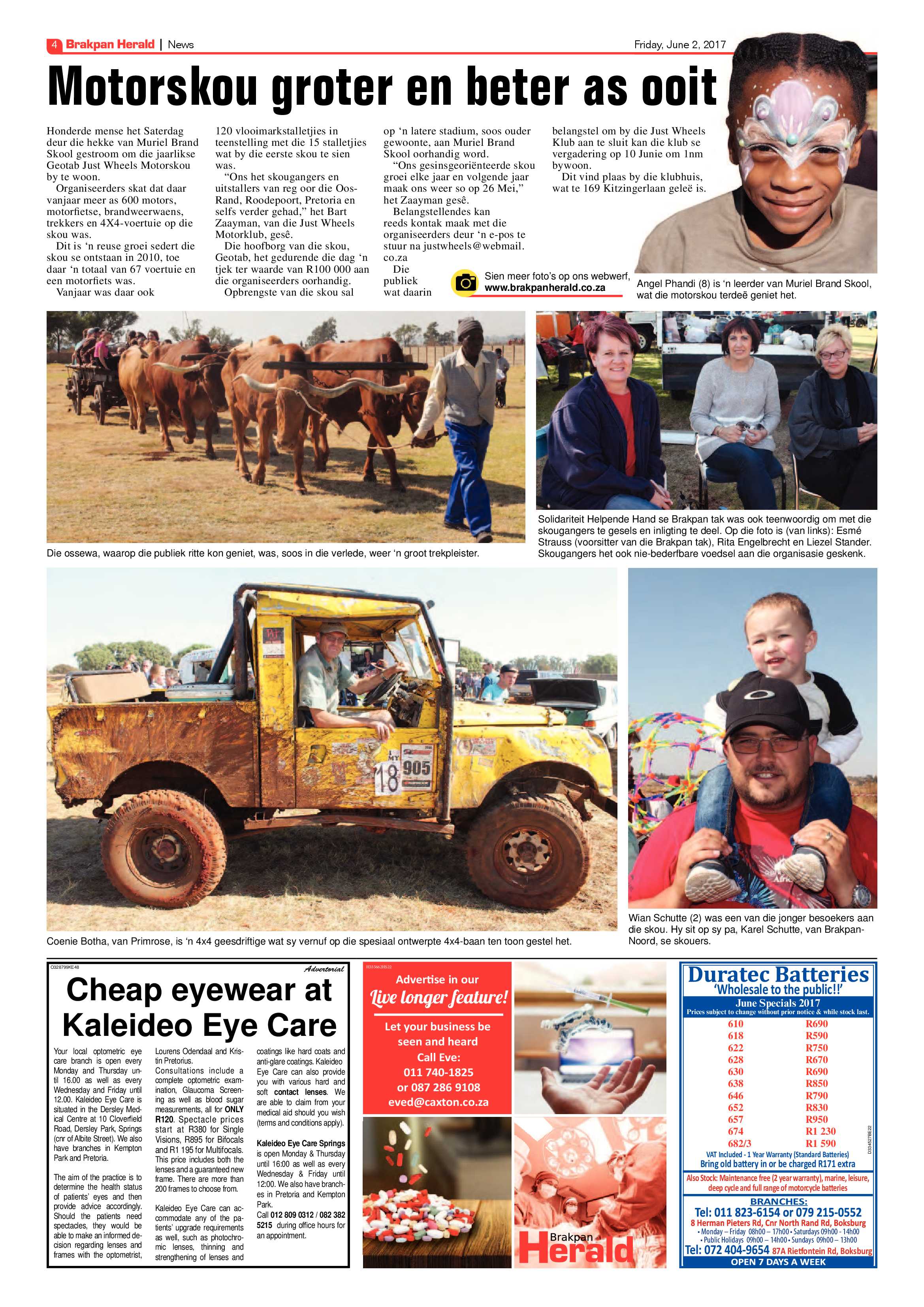 Brakpan Herald 02 June 2017 page 4