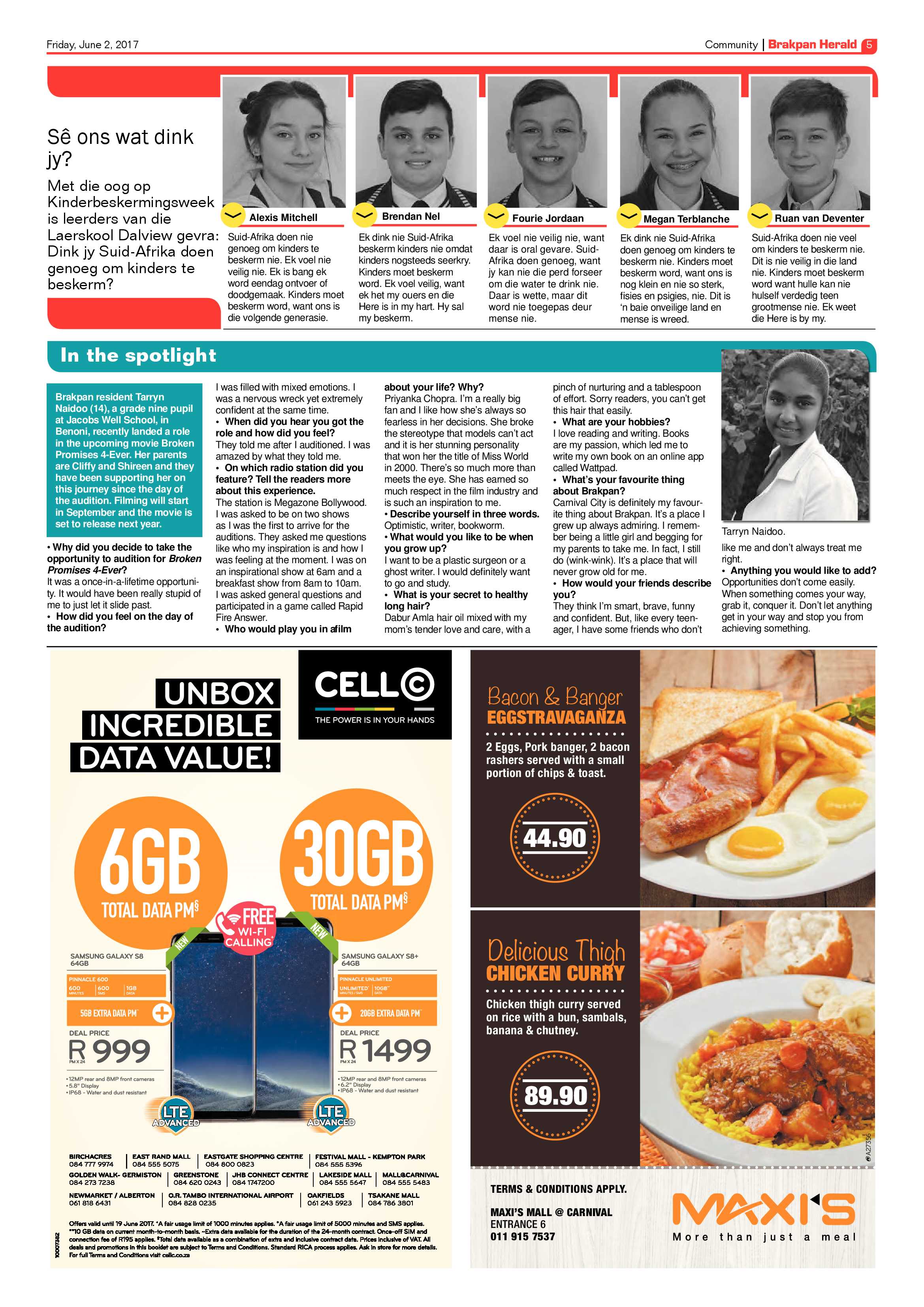Brakpan Herald 02 June 2017 page 5