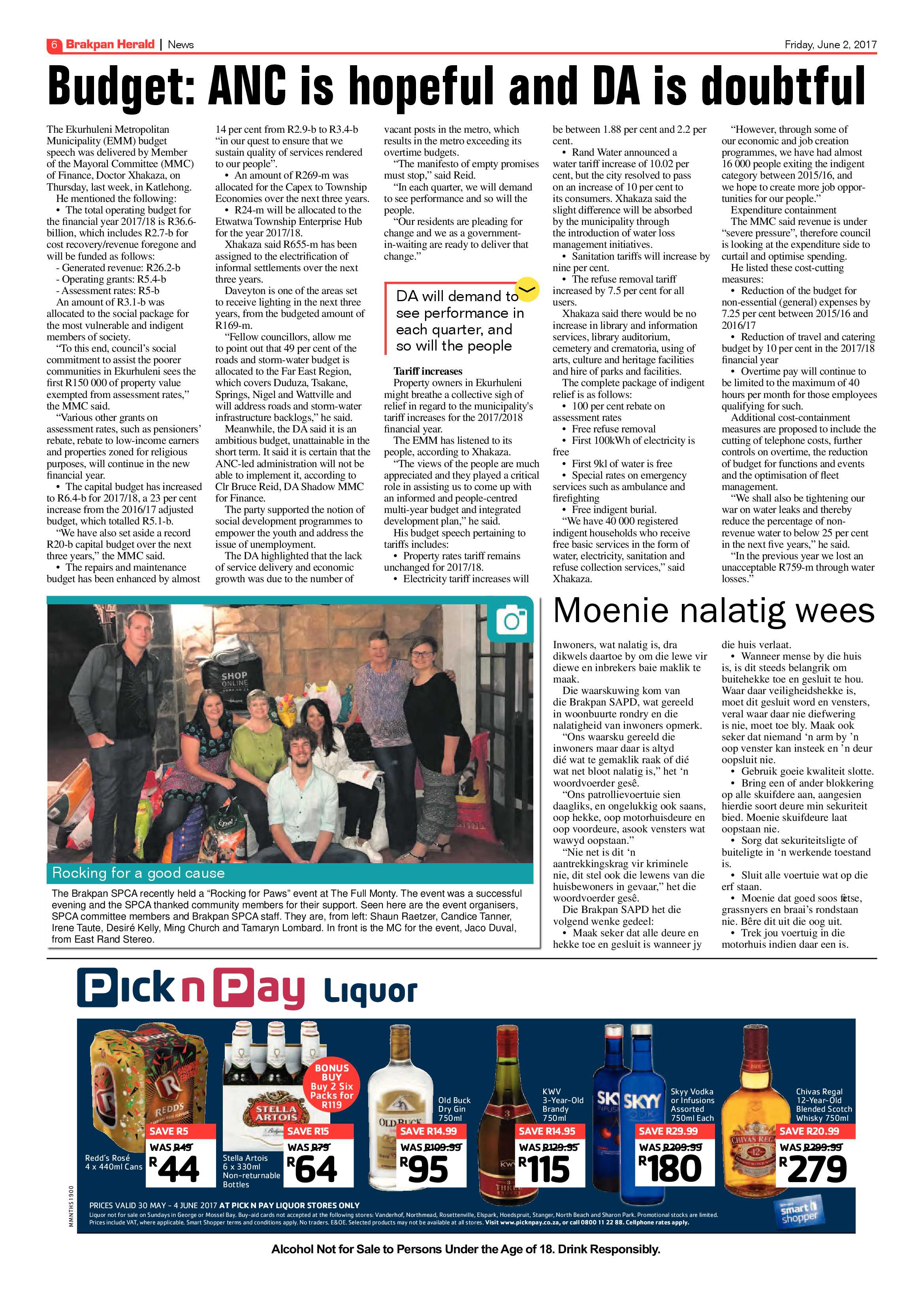 Brakpan Herald 02 June 2017 page 6