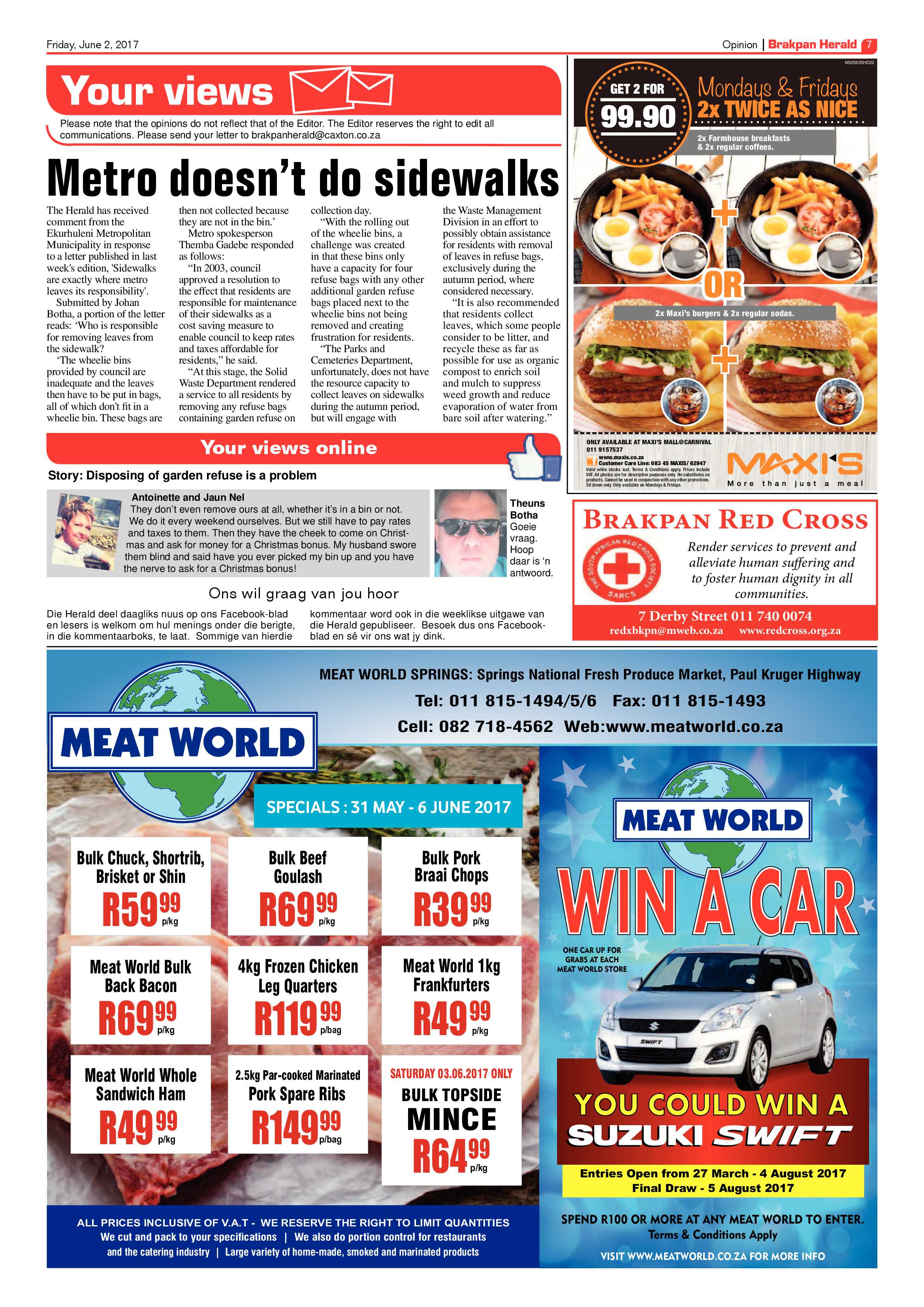 Brakpan Herald 02 June 2017 page 7