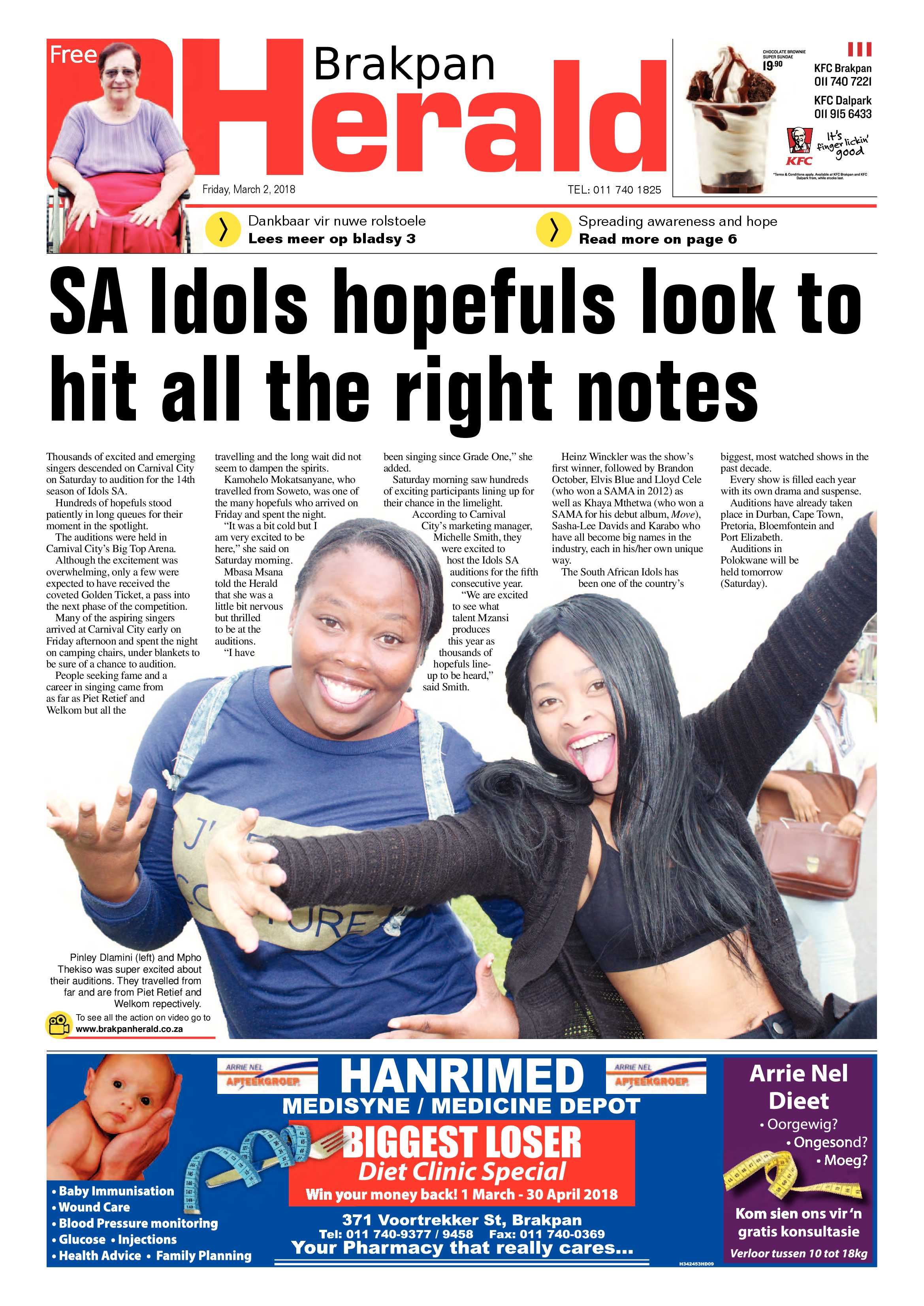 Brakpan Herald 02 March 2018 page 1