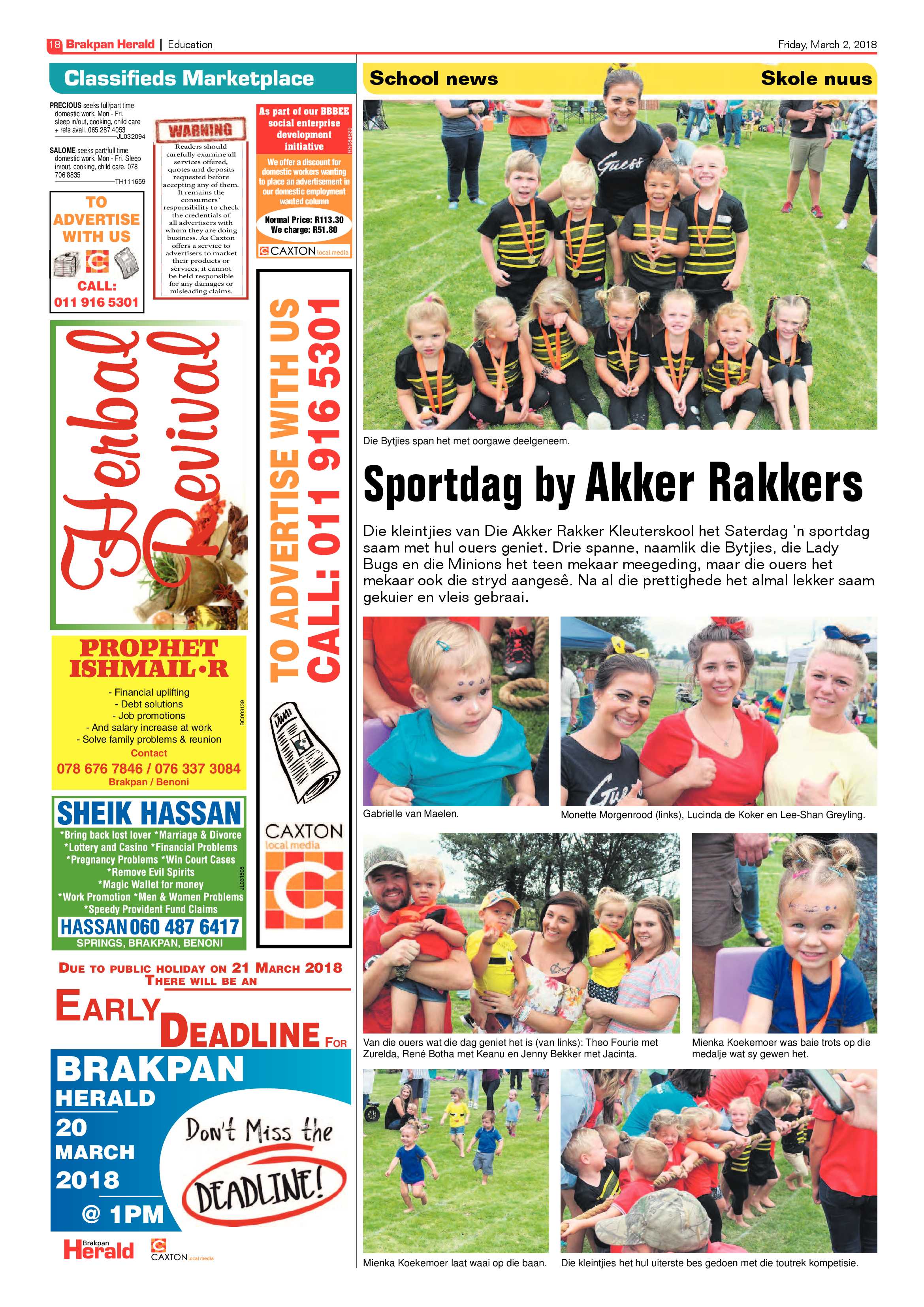 Brakpan Herald 02 March 2018 page 18