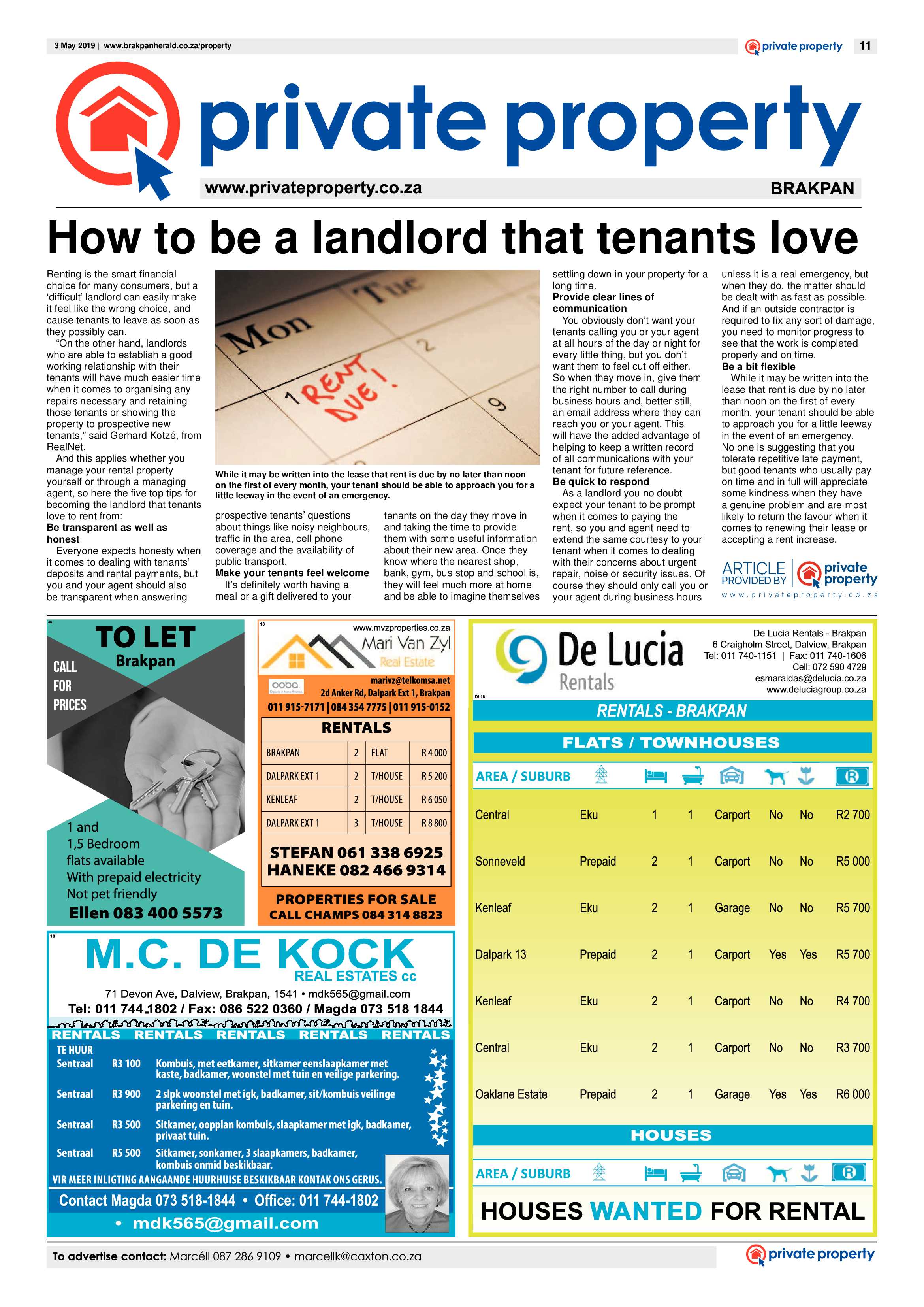 Brakpan Herald 03 May 2019 page 11