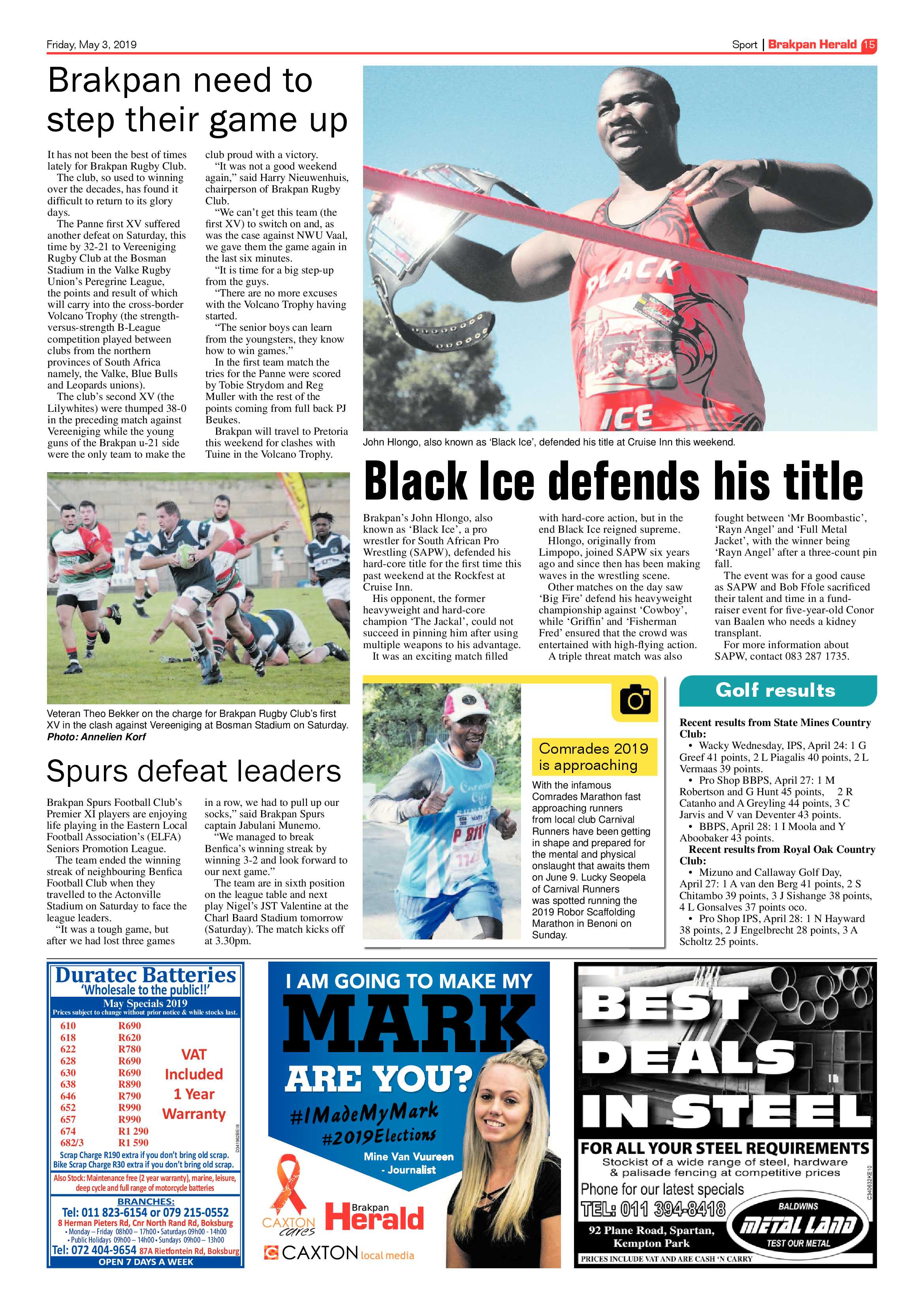 Brakpan Herald 03 May 2019 page 15