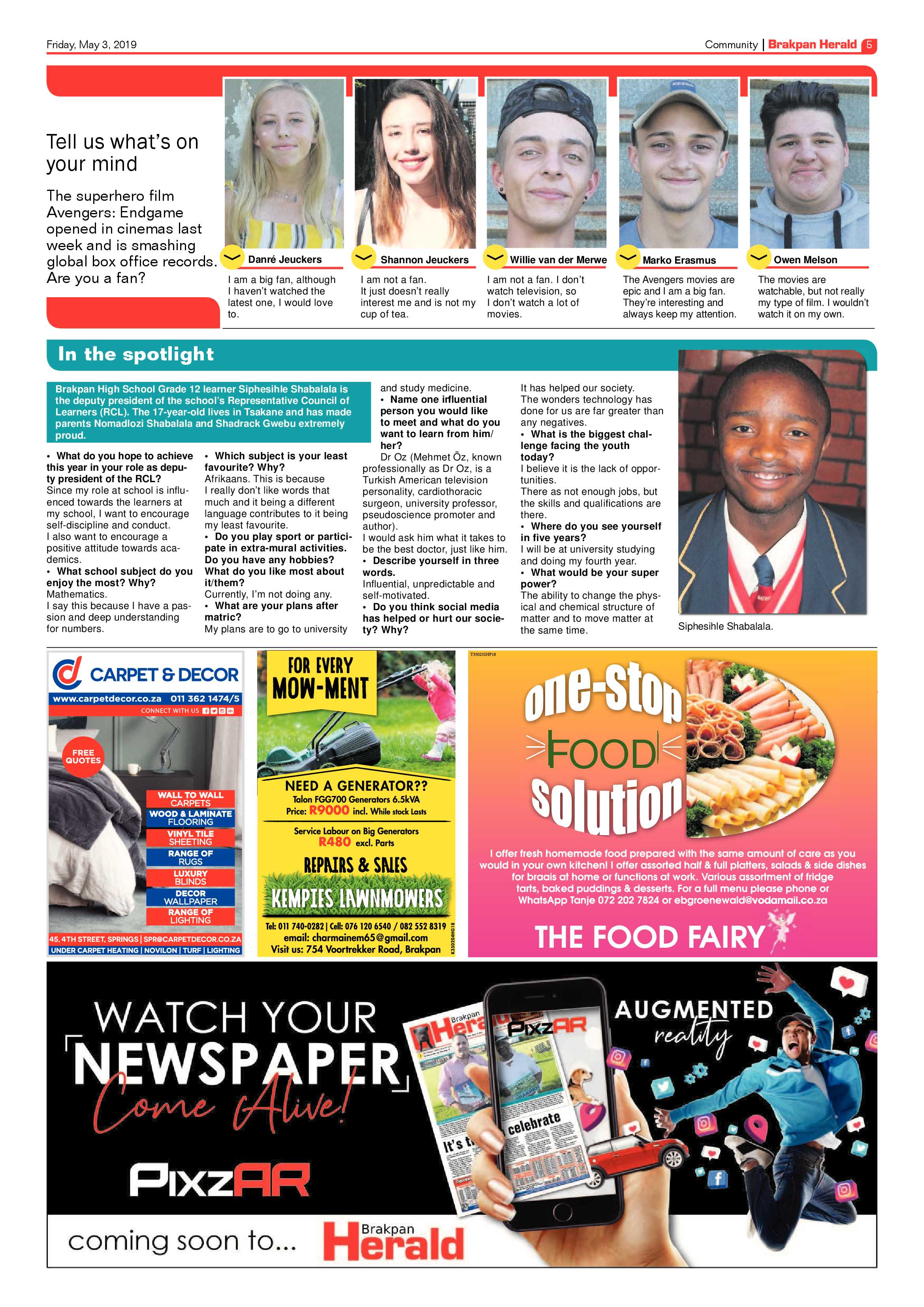 Brakpan Herald 03 May 2019 page 5