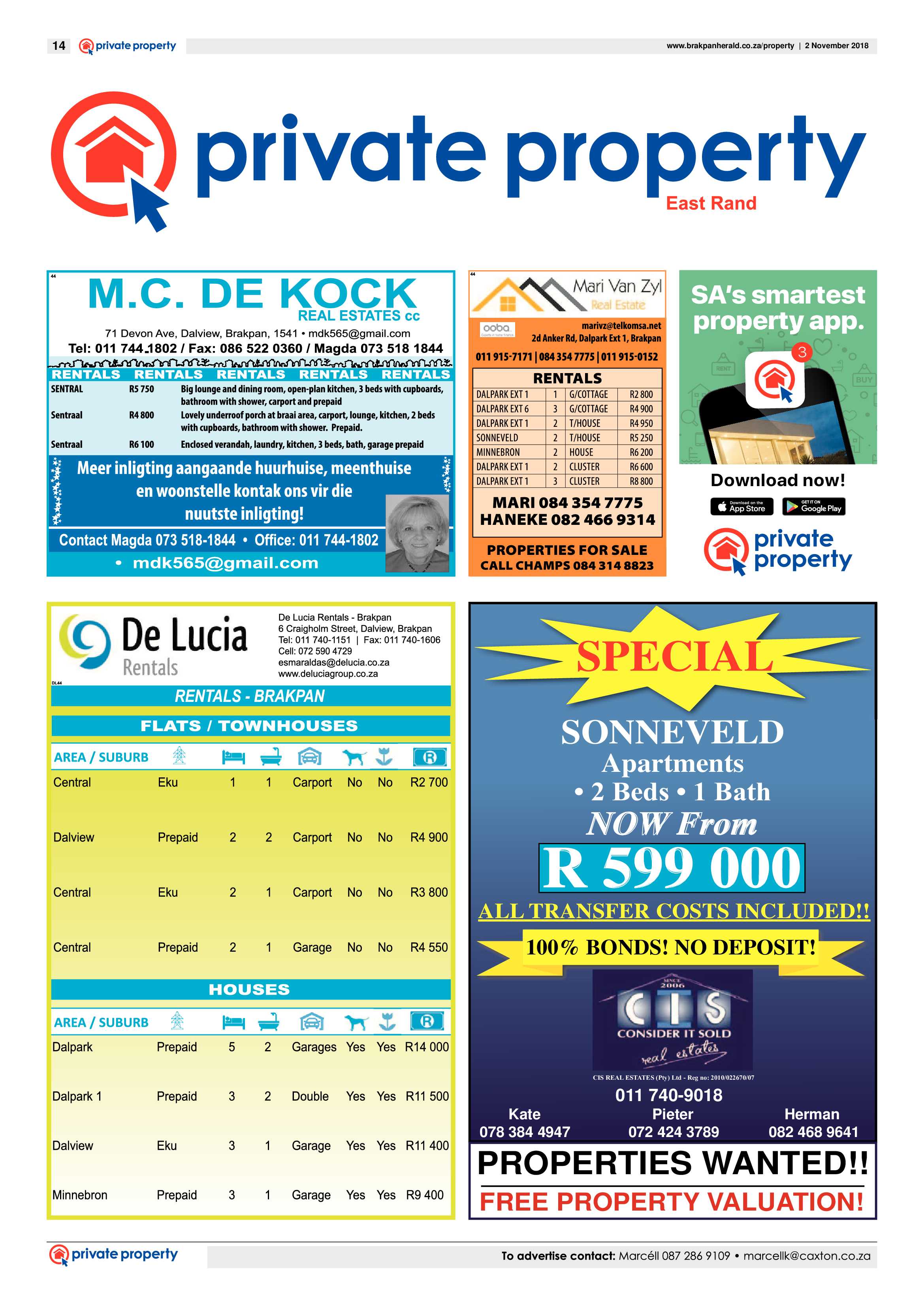 Brakpan Herald 02 November 2018 page 14