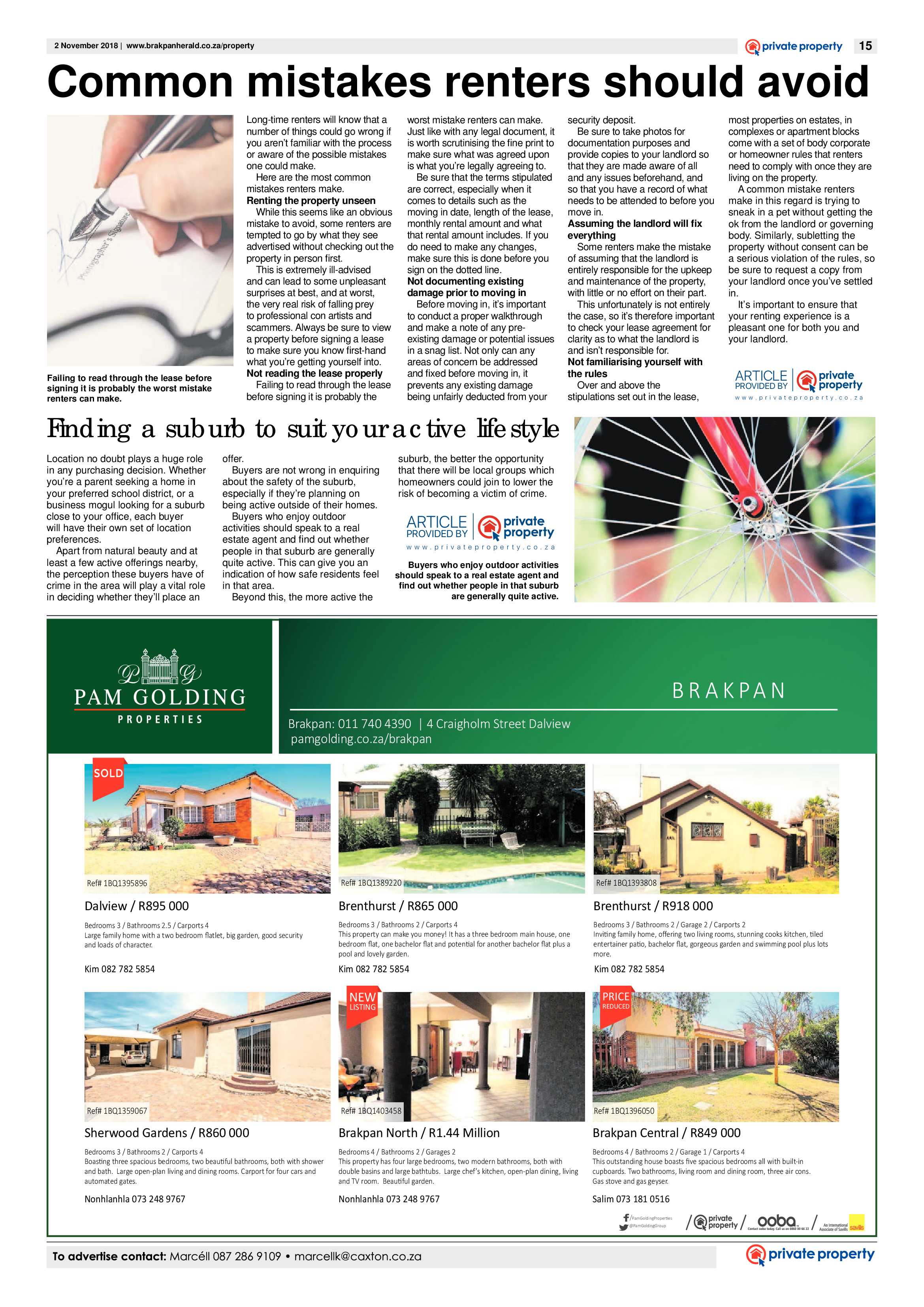 Brakpan Herald 02 November 2018 page 15